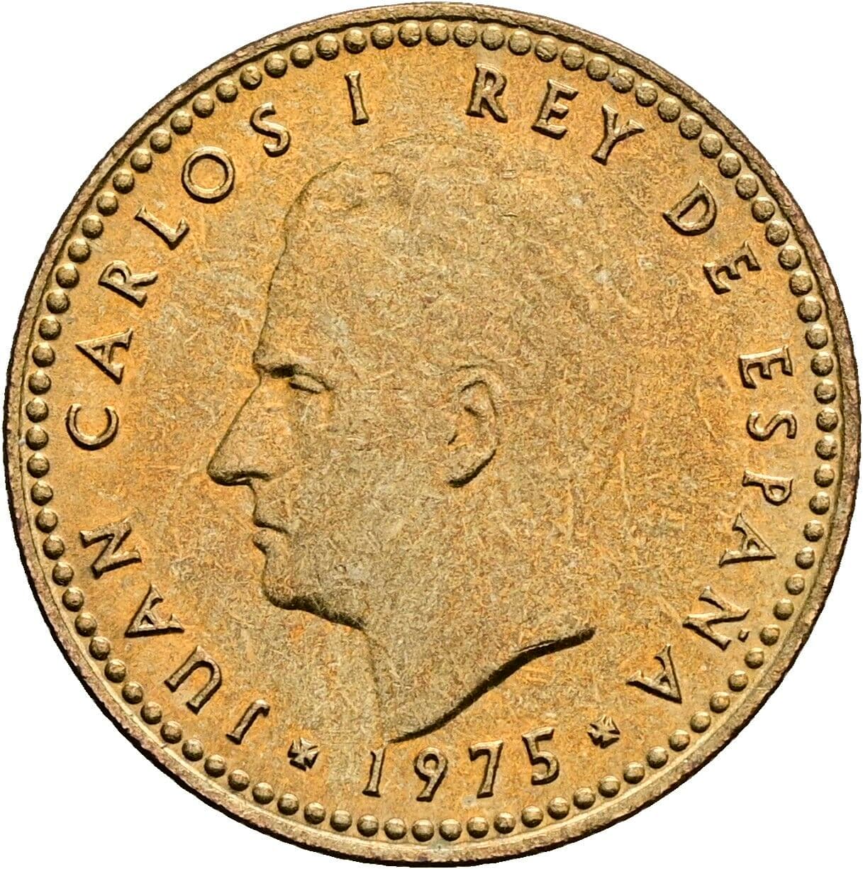 1 Peseta Juan Carlos (1975-2014) 1975 – Vorderseite