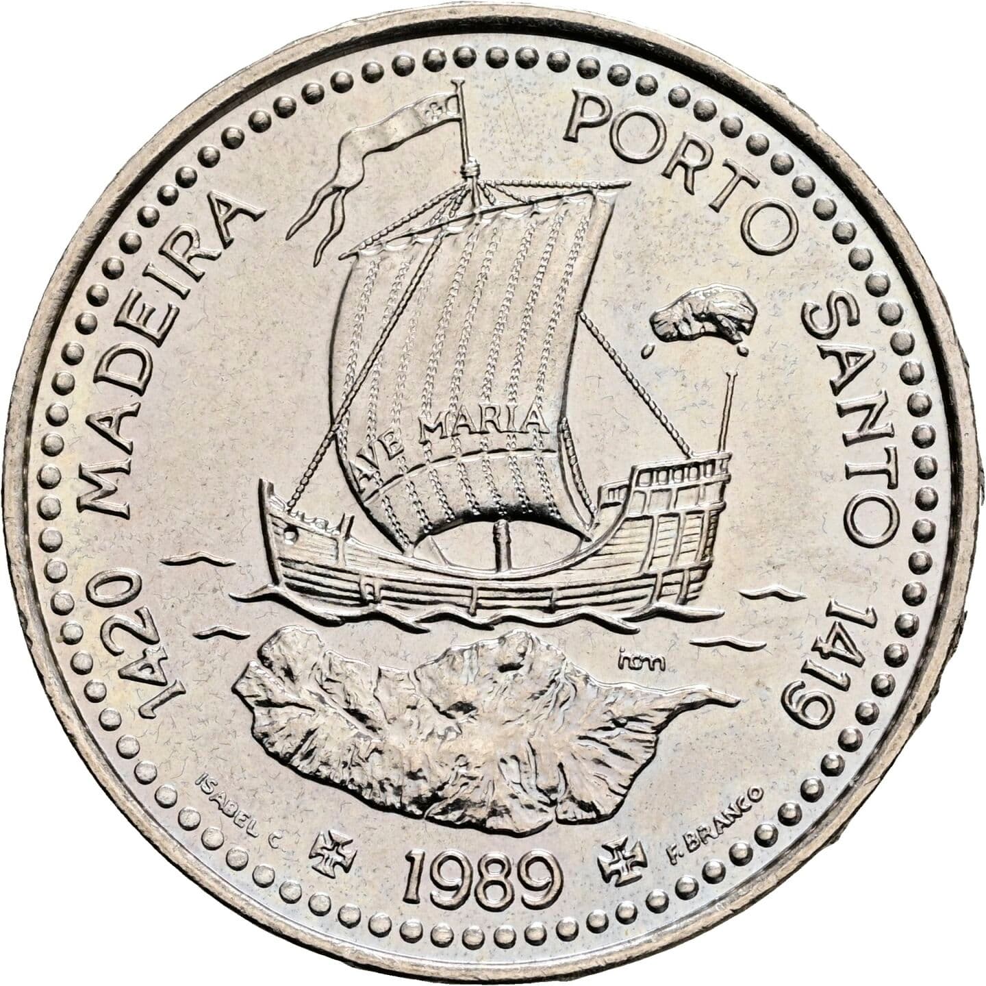100 Escudos 1989 – Rückseite