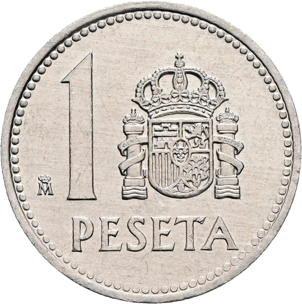 1 Peseta Juan Carlos I. 1985 – Vorderseite