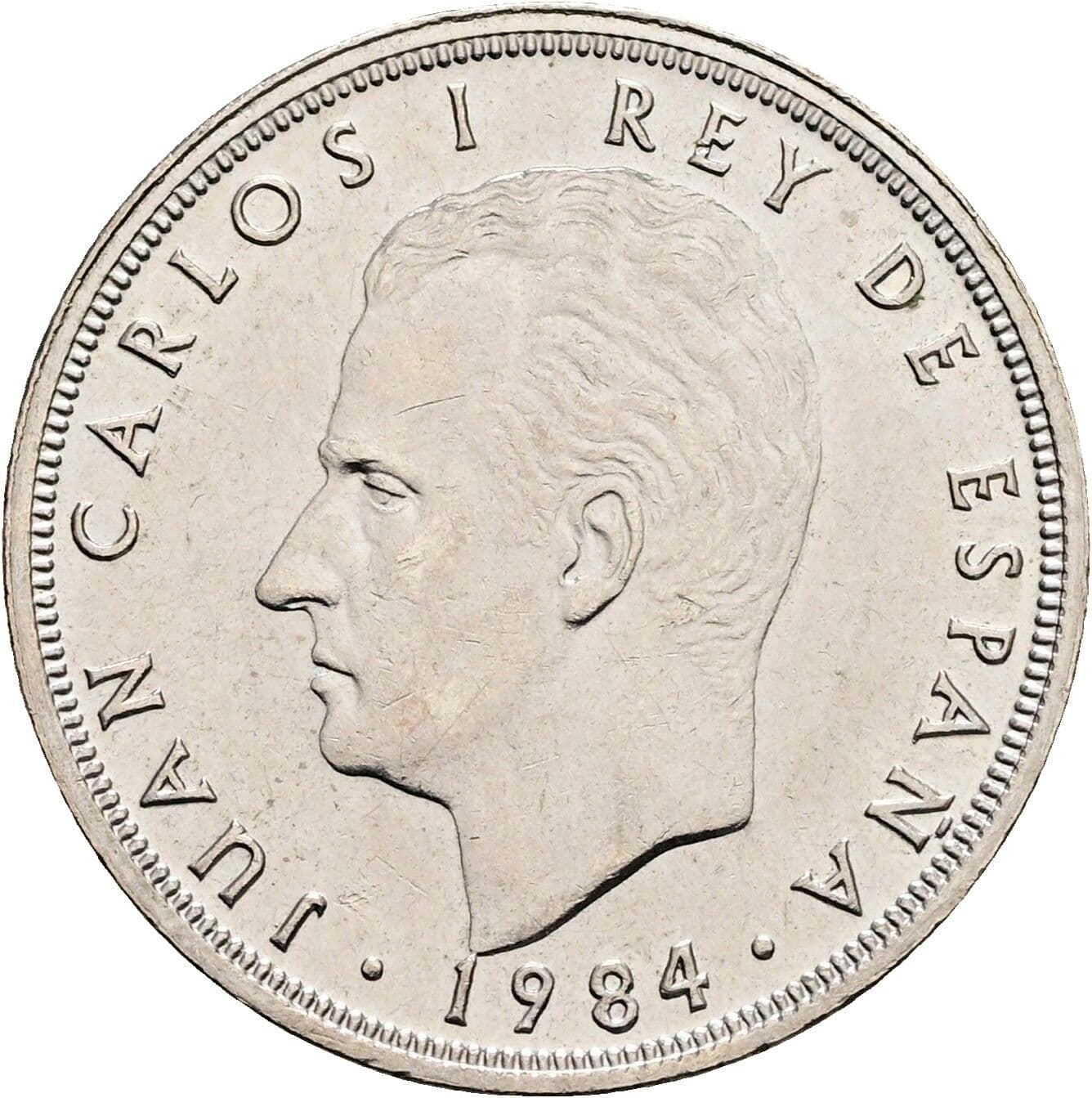 5 Pesetas Juan Carlos (1975-2014) 1984 – Vorderseite