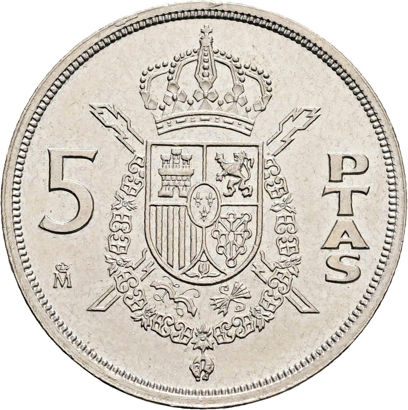 5 Pesetas Juan Carlos (1975-2014) 1984 – Rückseite