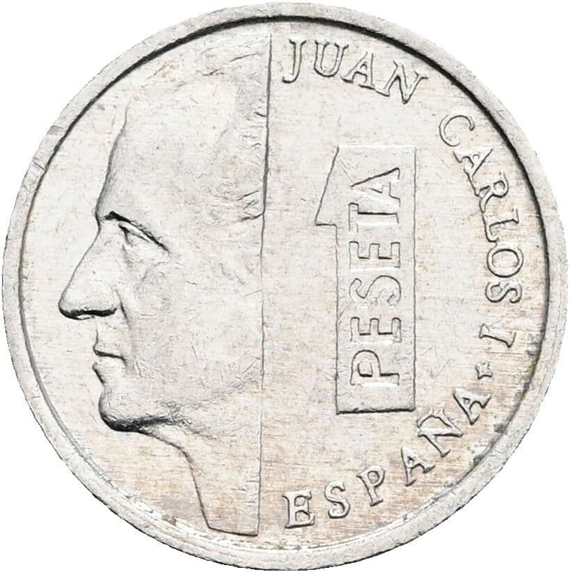 1 Peseta Juan Carlos (1975-2014) 1991 – Vorderseite