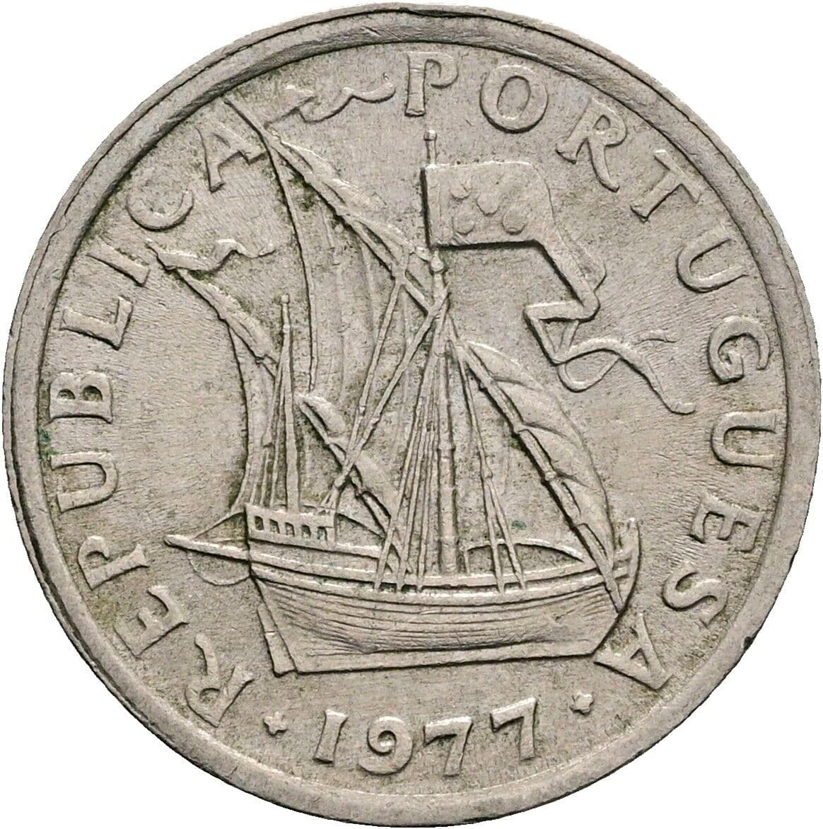 2 1/2 Escudos 1977 – Vorderseite
