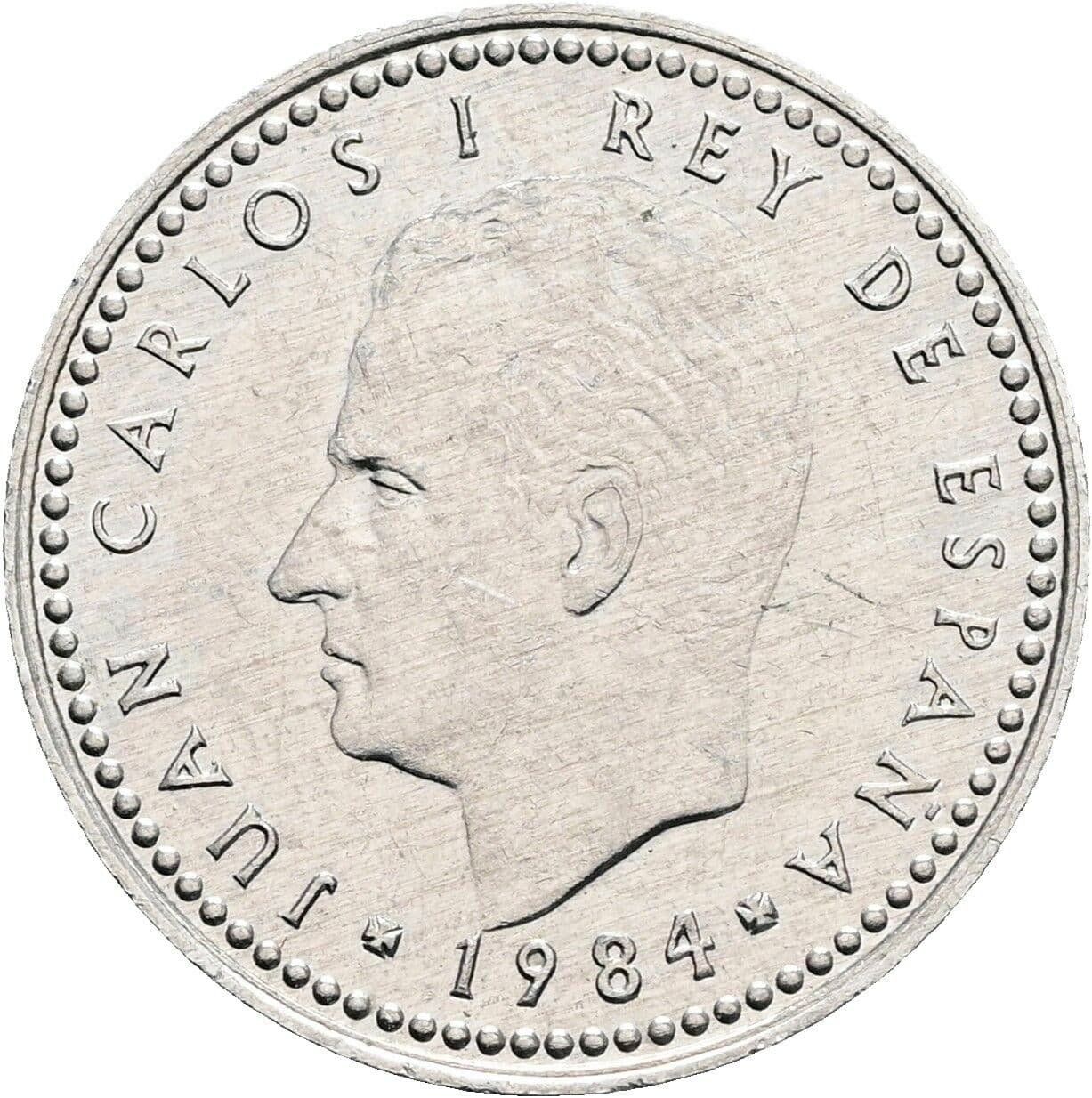 1 Peseta Juan Carlos (1975-2014) 1984 – Vorderseite
