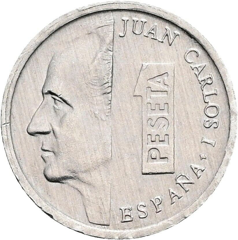 1 Peseta Juan Carlos (1975-2014) 1993 – Vorderseite