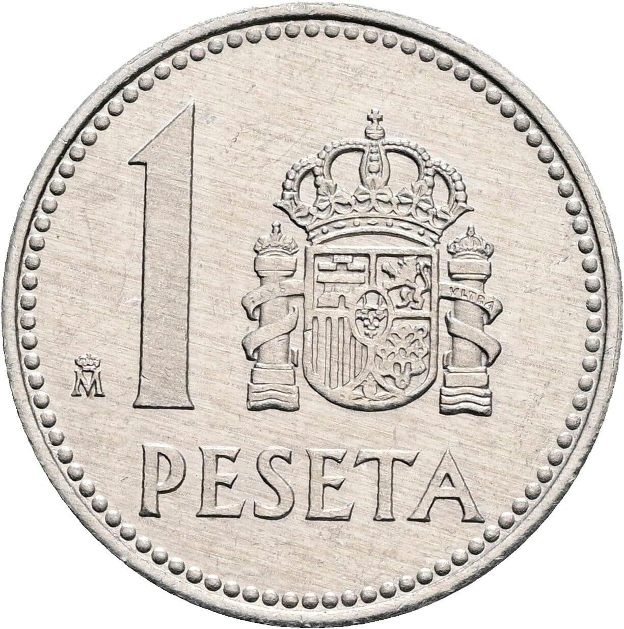 1 Peseta Juan Carlos (1975-2014) 1984 – Rückseite