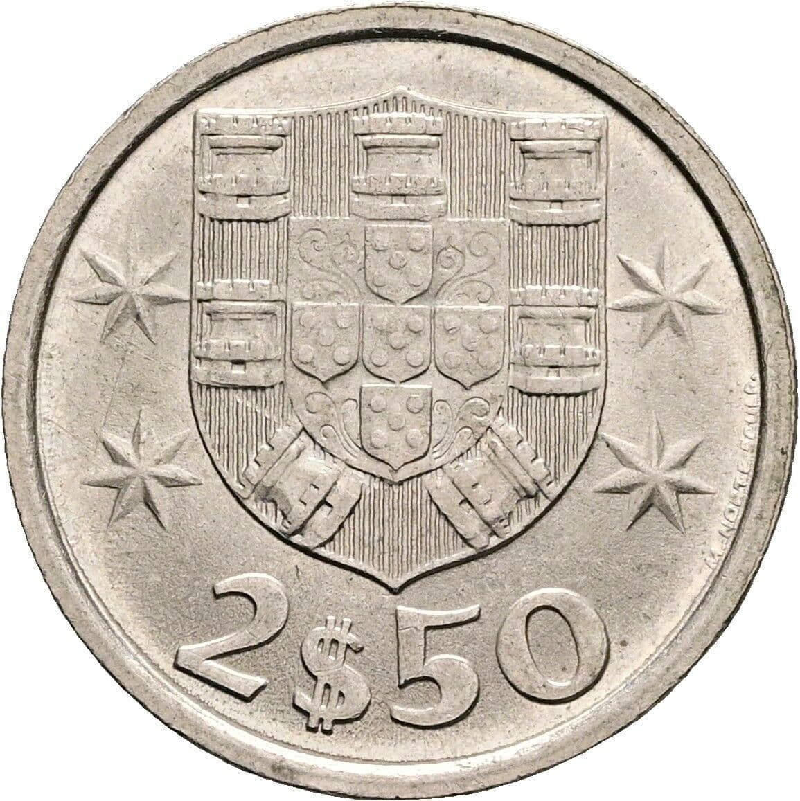 2 1/2 Escudos 1982 – Rückseite