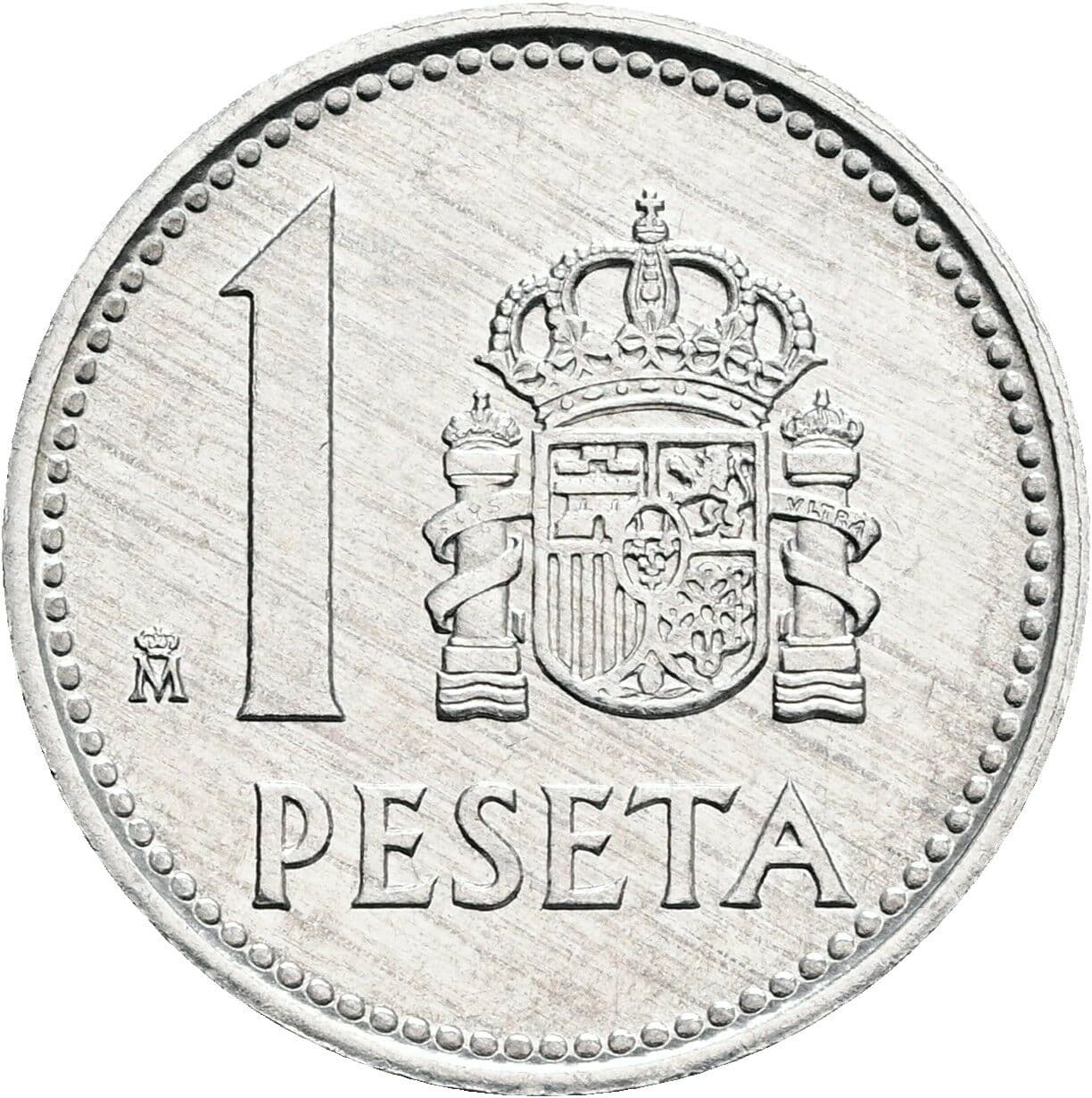 1 Peseta Juan Carlos (1975-2014) 1987 – Rückseite