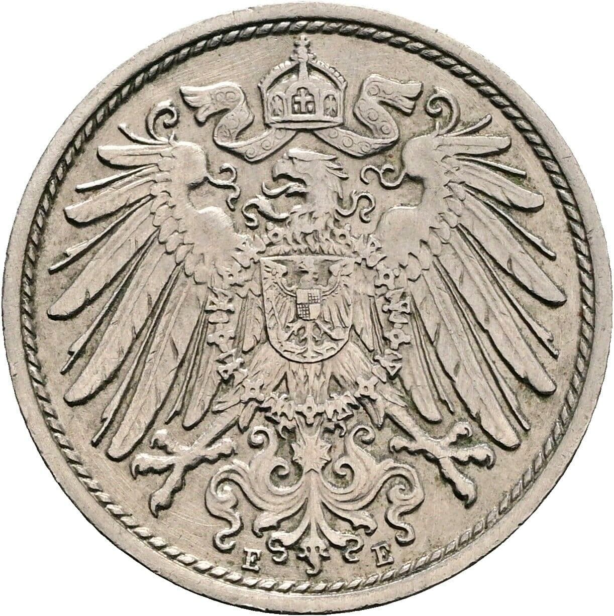 10 Pfennig 1915 E – Rückseite