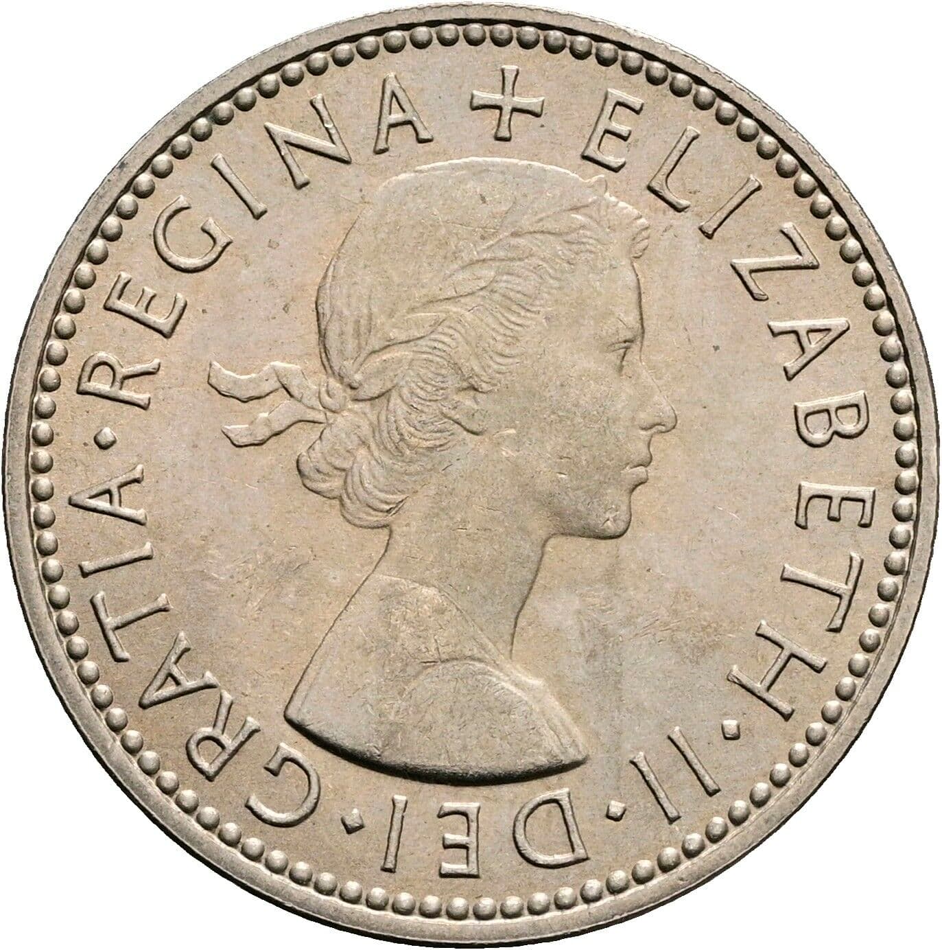 1 Shilling Elisabeth II. 1952-2022 1965 – Vorderseite