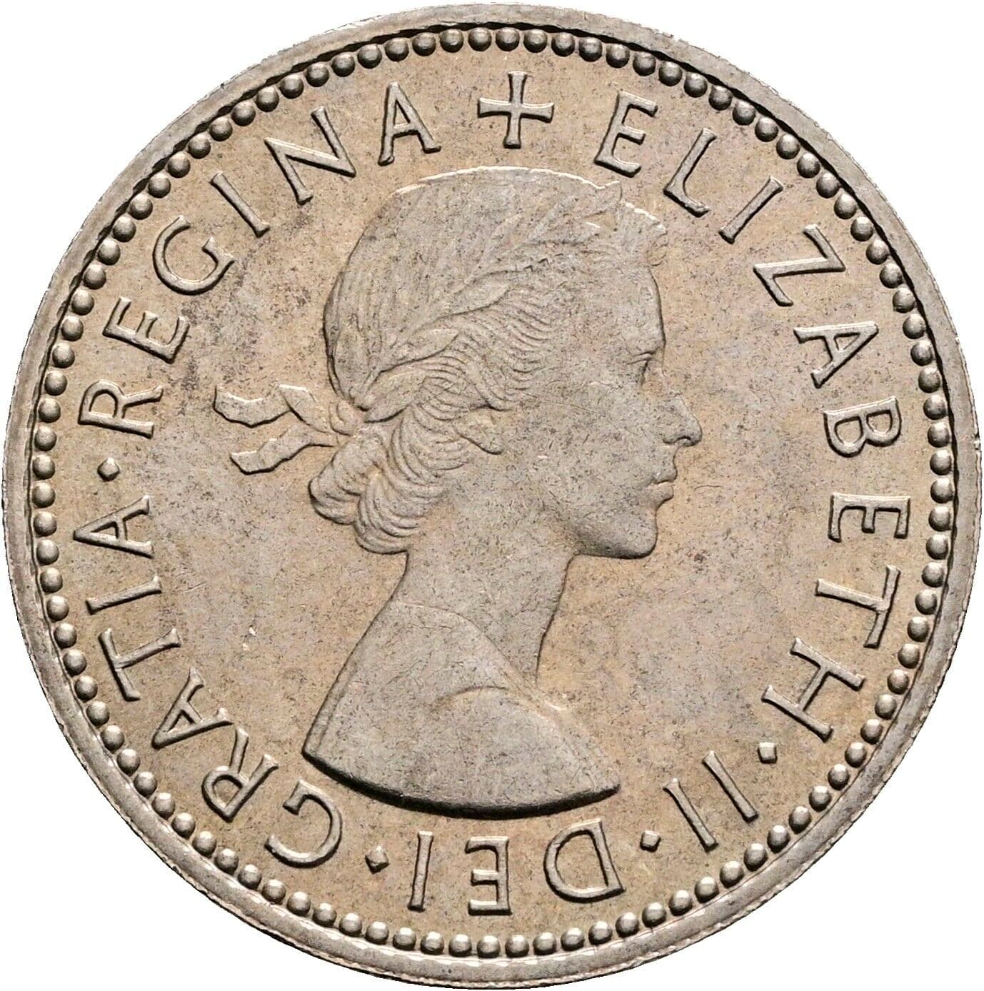 1 Shilling Elisabeth II. 1952-2022 1965 – Vorderseite