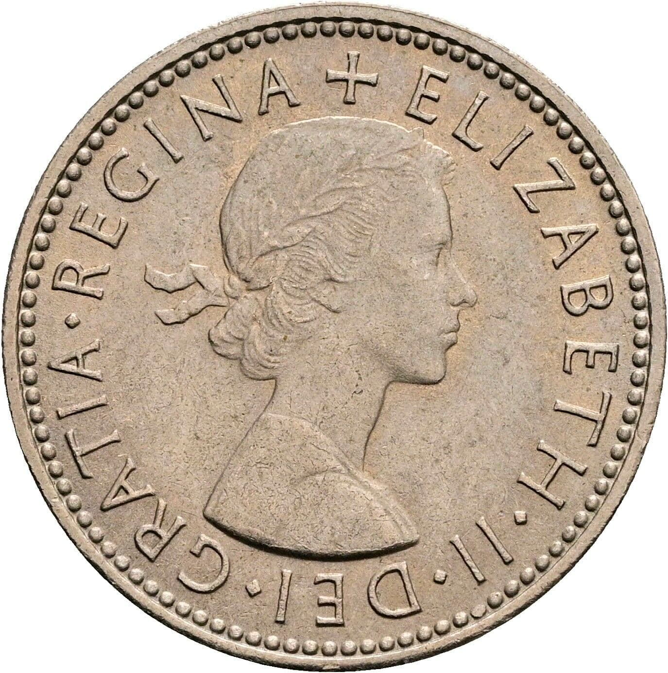 1 Shilling Elisabeth II. 1952-2022 1964 – Vorderseite