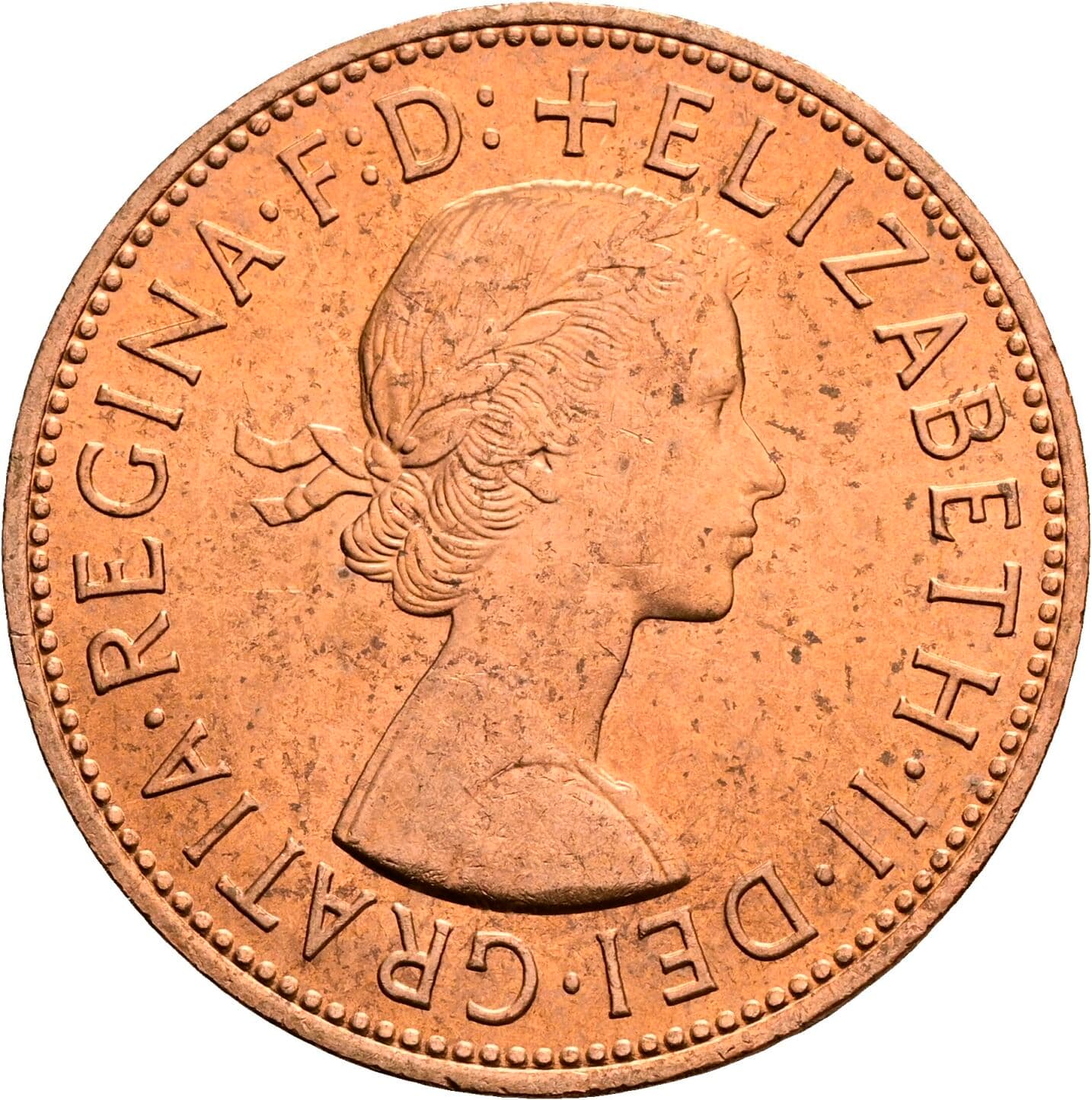 1 Penny Elisabeth II. 1952-2022 1967 – Vorderseite