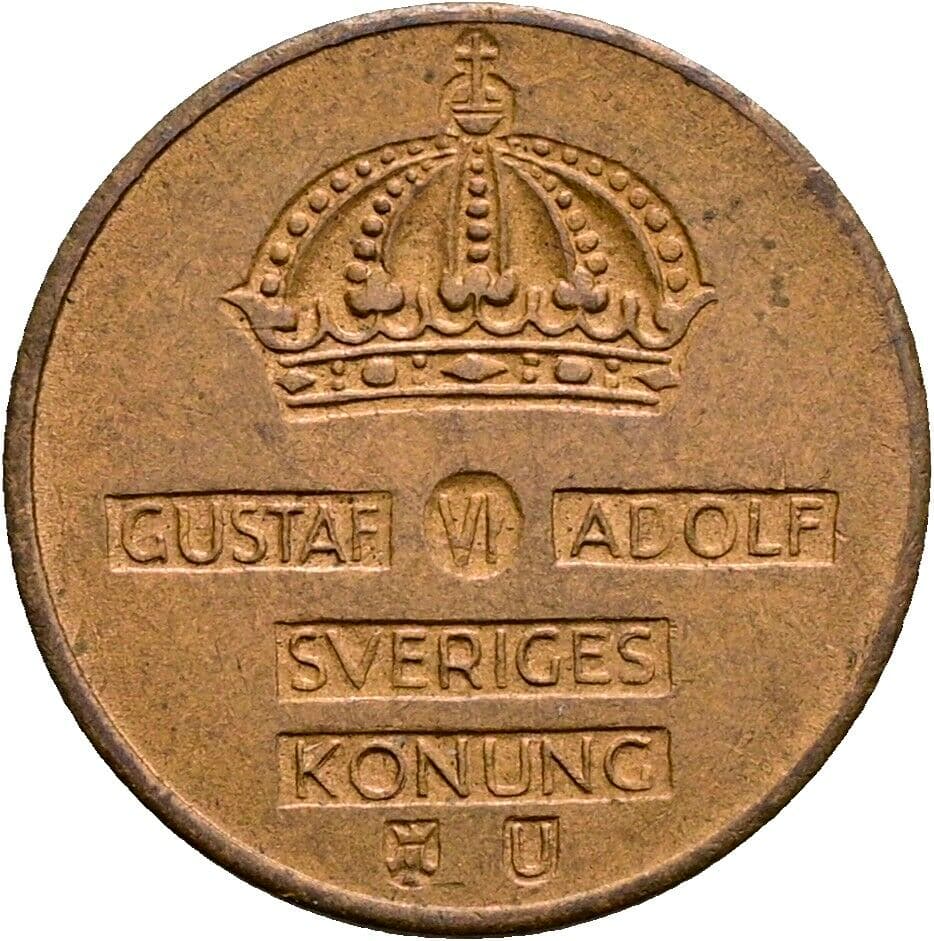 1 Öre Gustaf VI Adolf (1950-1973) 1967 – Rückseite
