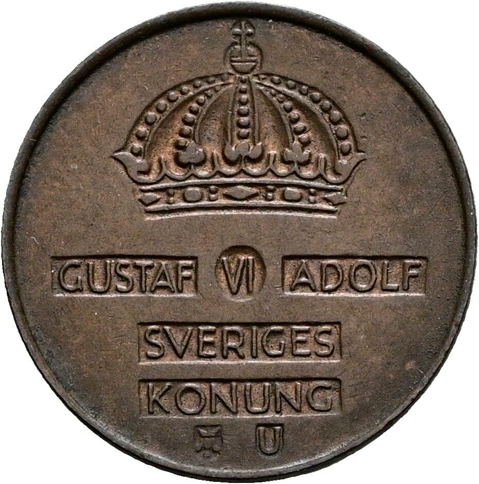 1 Öre Gustaf VI Adolf (1950-1973) 1964 – Rückseite