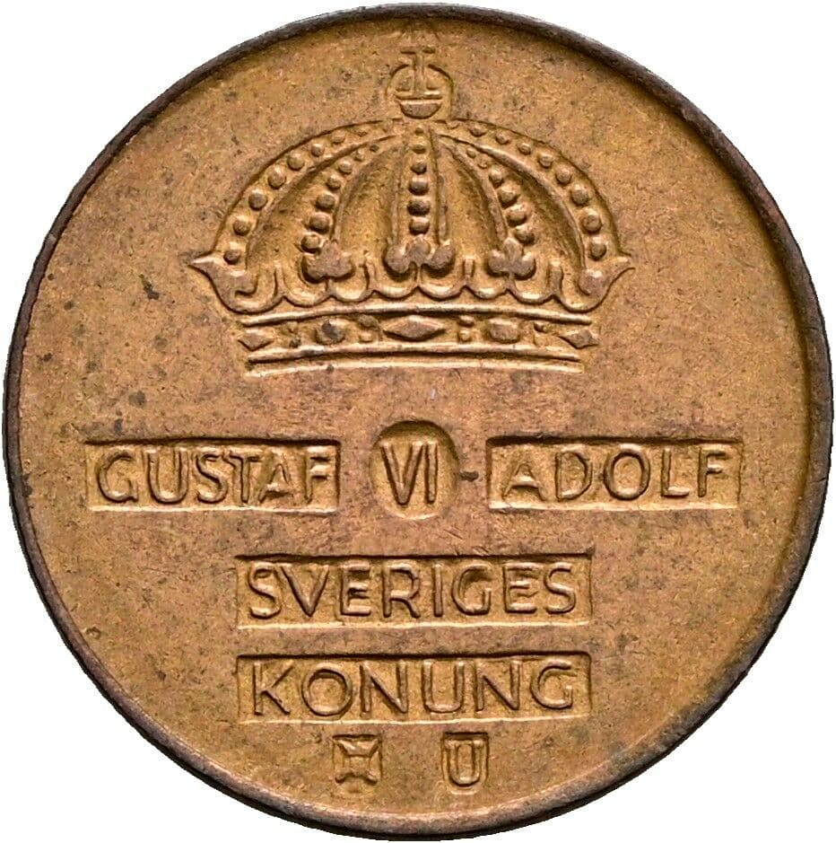 1 Öre Gustaf VI Adolf (1950-1973) 1963 – Rückseite