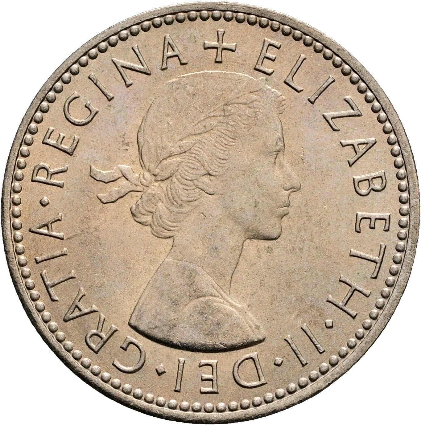 1 Shilling Elisabeth II. 1952-2022 1966 – Vorderseite