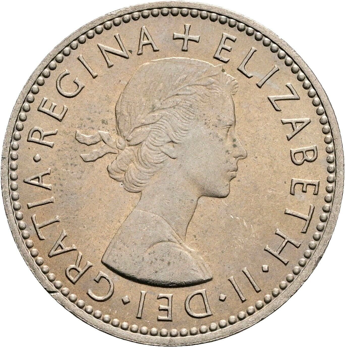 1 Shilling Elisabeth II. 1952-2022 1966 – Vorderseite