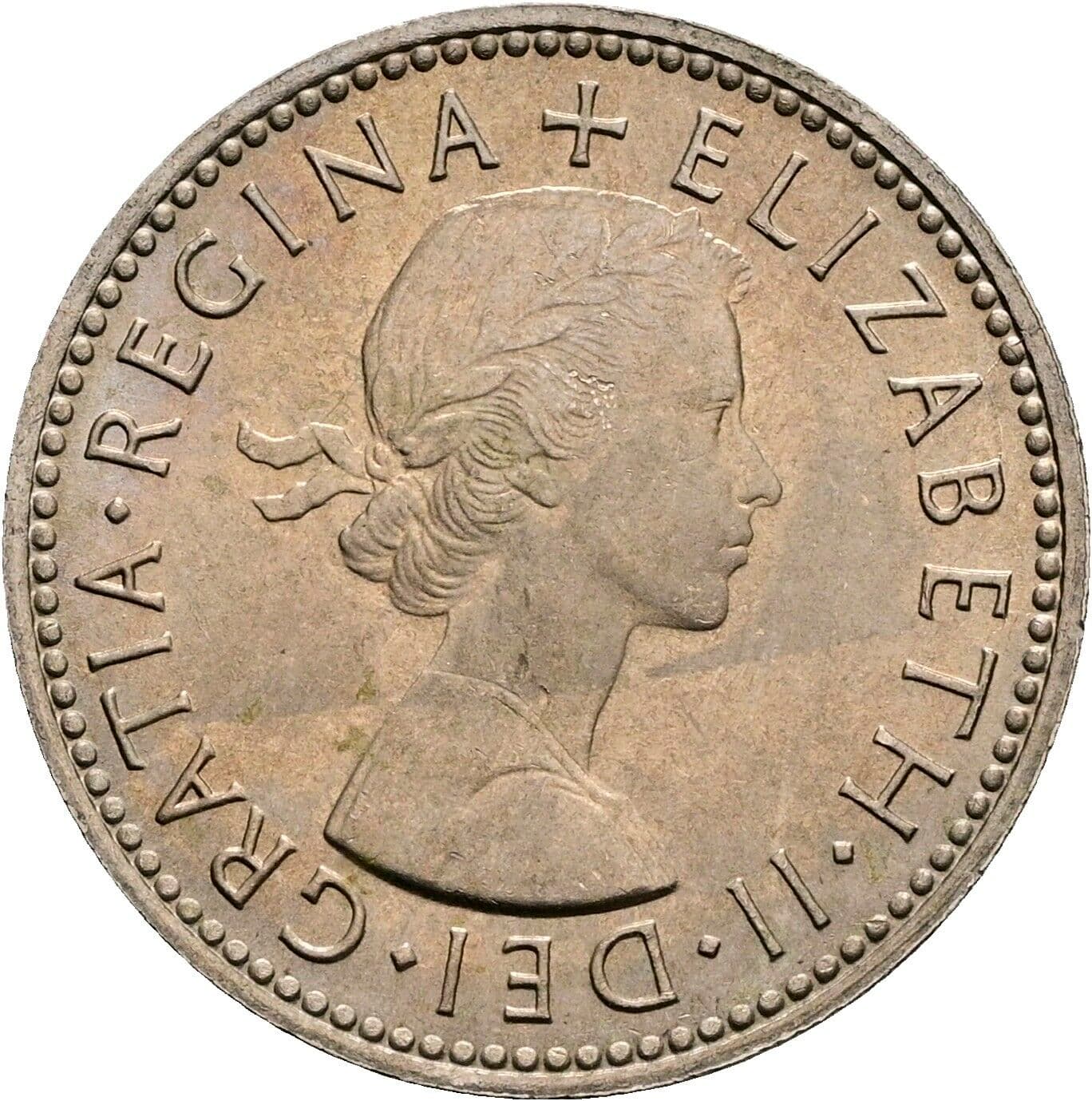 1 Shilling Elisabeth II. 1952-2022 1965 – Vorderseite