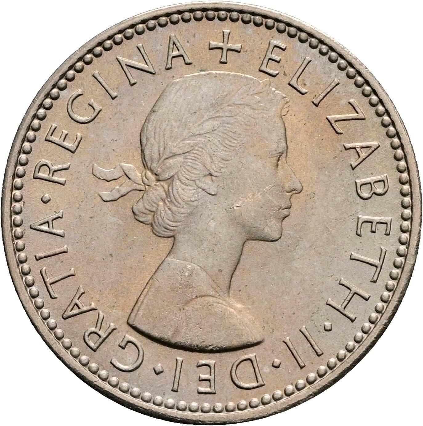 1 Shilling Elisabeth II. 1952-2022 1965 – Vorderseite