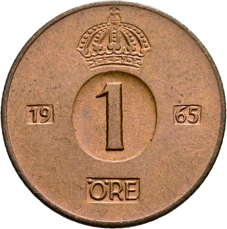 1 Öre 1965 – Vorderseite