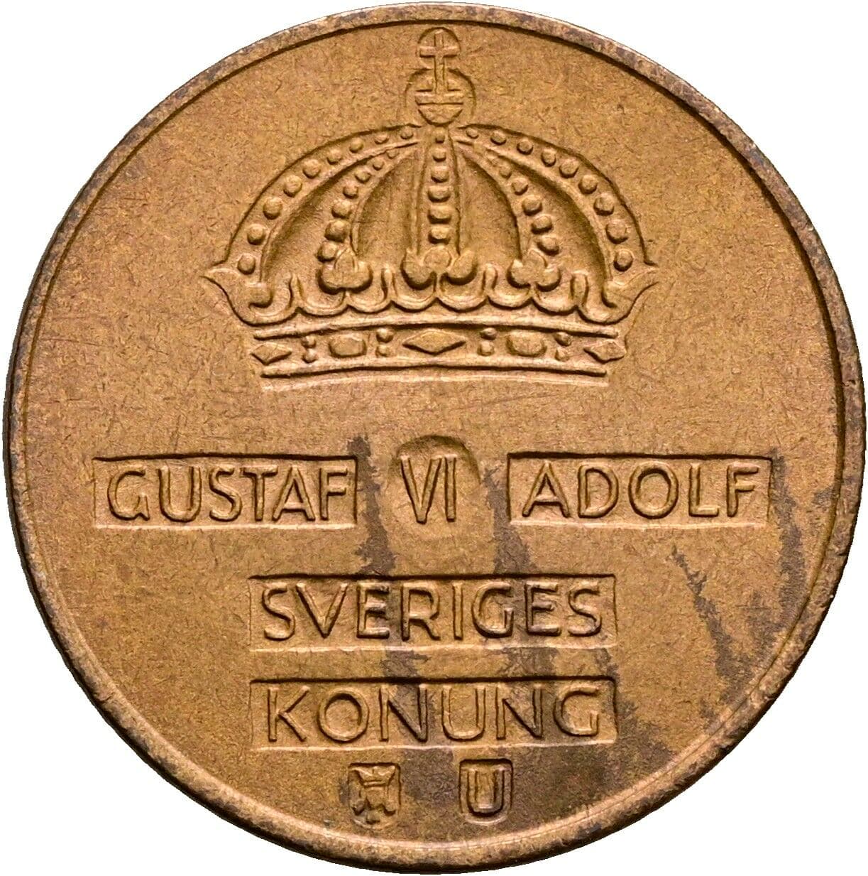 2 Öre Gustaf VI Adolf (1950-1973) 1971 – Rückseite