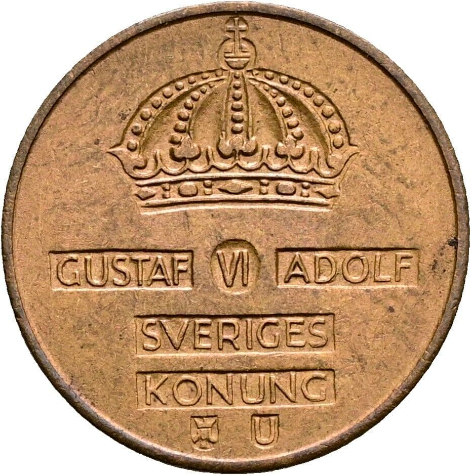 1 Öre Gustav VI. Adolf (1950-1973) 1971 – Rückseite