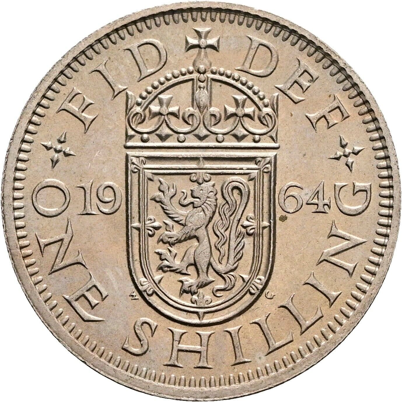 1 Shilling Elisabeth II. 1952-2022 1964 – Rückseite
