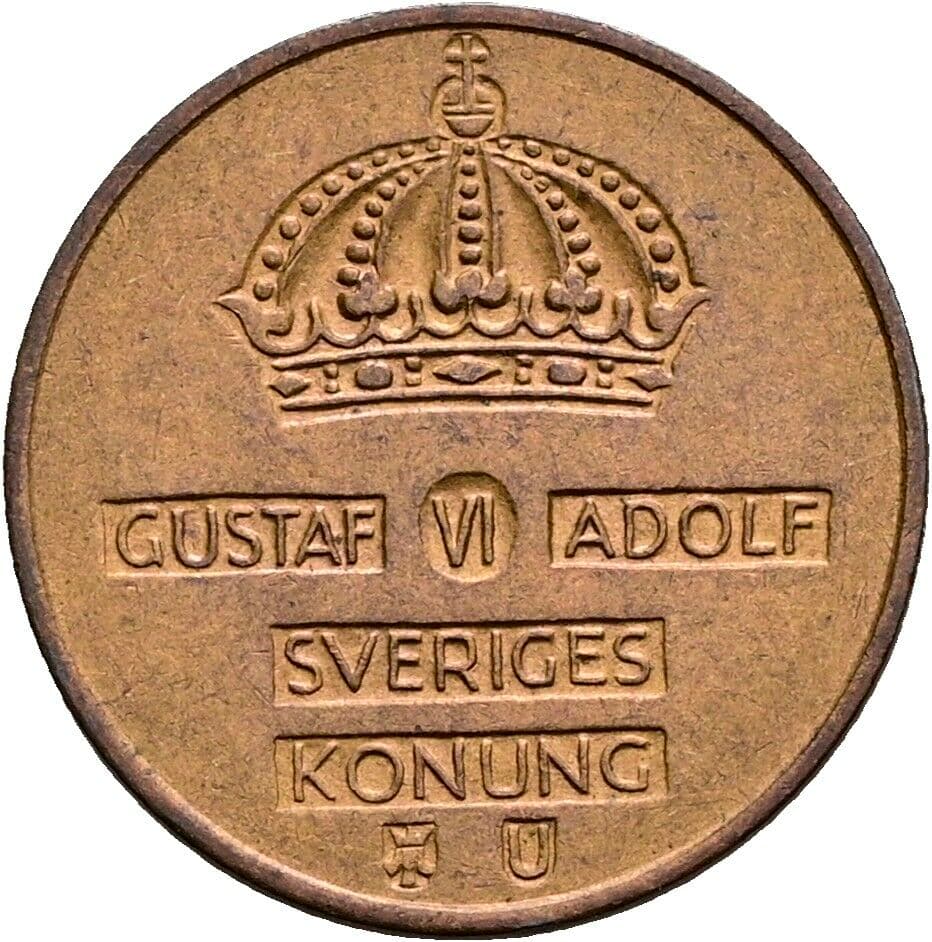 1 Öre Gustav VI. Adolf (1950-1973) 1971 – Rückseite