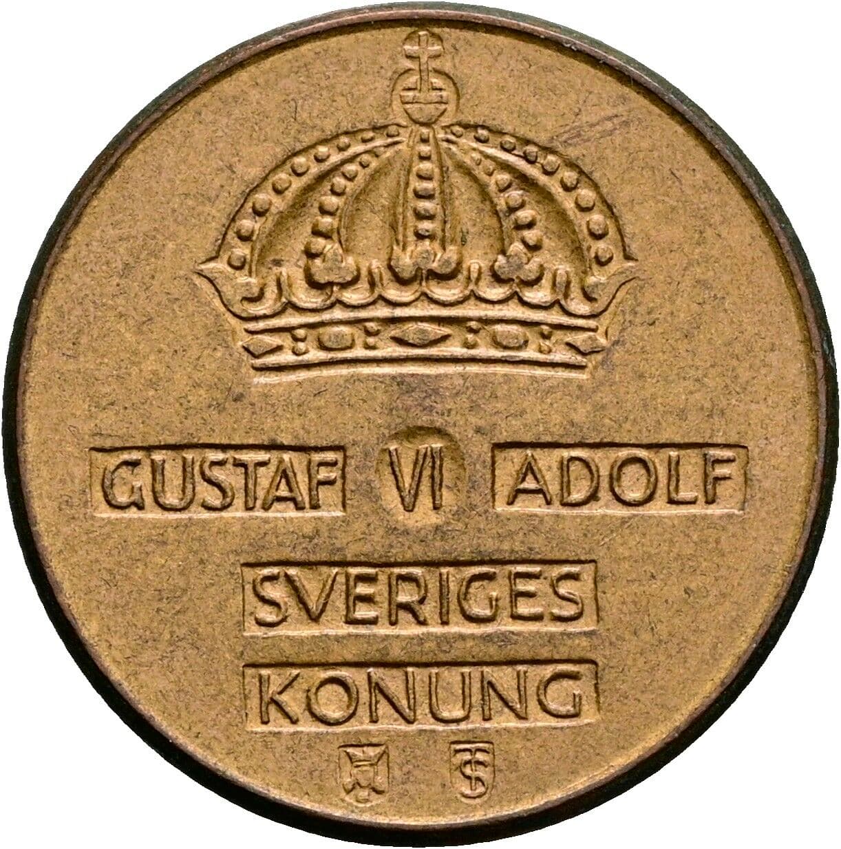 2 Öre Gustaf VI Adolf (1950-1973) 1956 – Rückseite