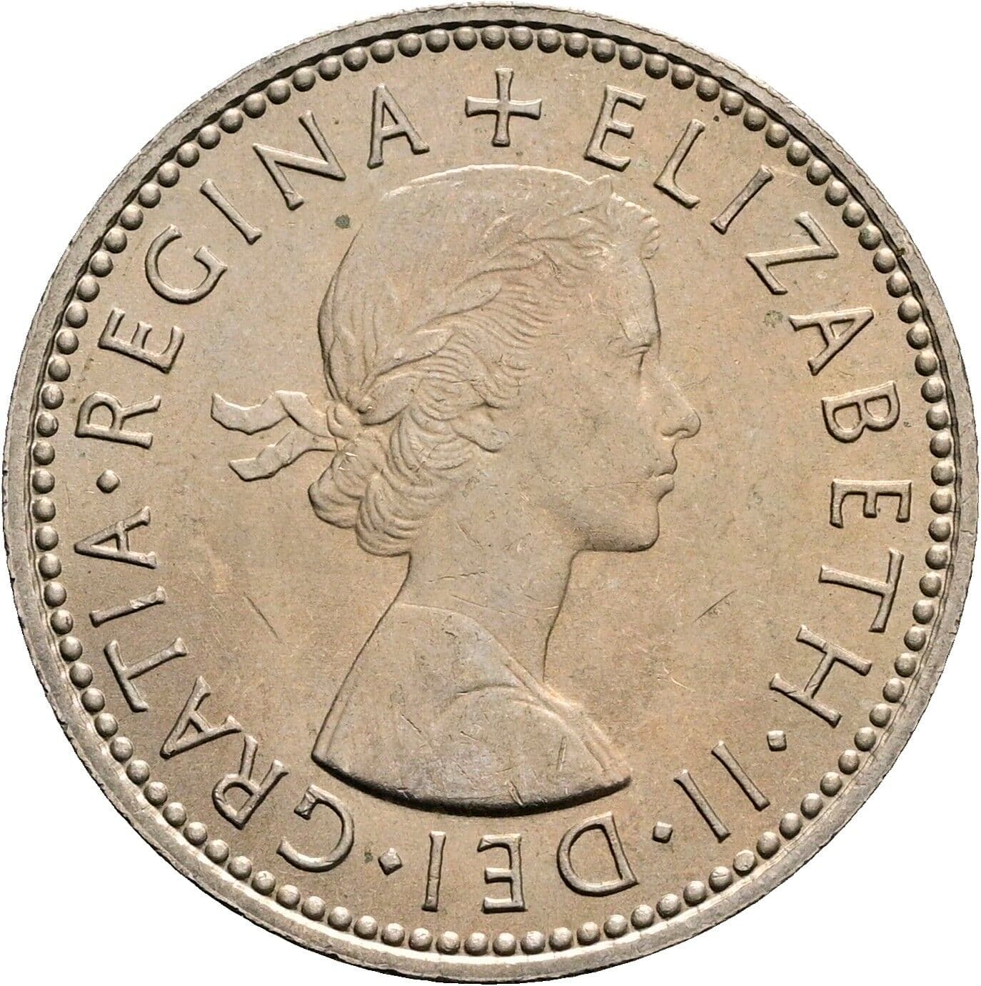 1 Shilling Elisabeth II. 1952-2022 1965 – Vorderseite