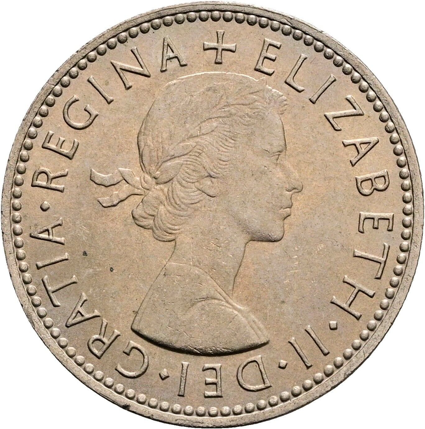 1 Shilling Elisabeth II. 1952-2022 1966 – Vorderseite