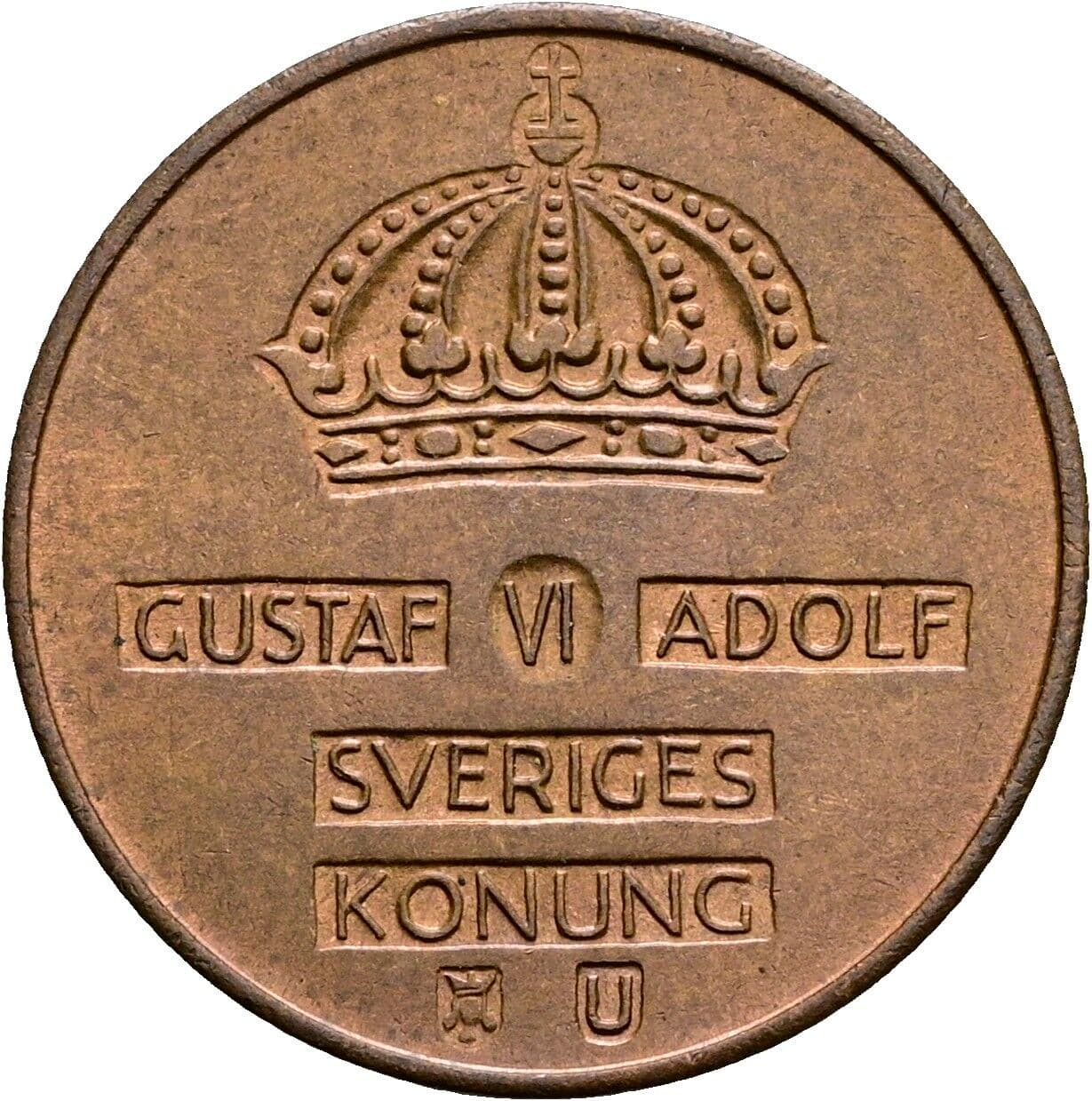 2 Öre Gustav VI. Adolf (1950-1973) 1970 – Rückseite