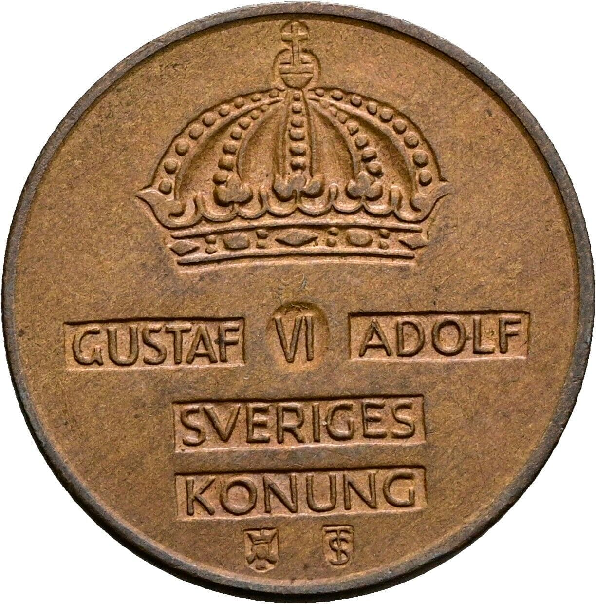 2 Öre Gustav VI. Adolf (1950-1973) 1960 – Rückseite
