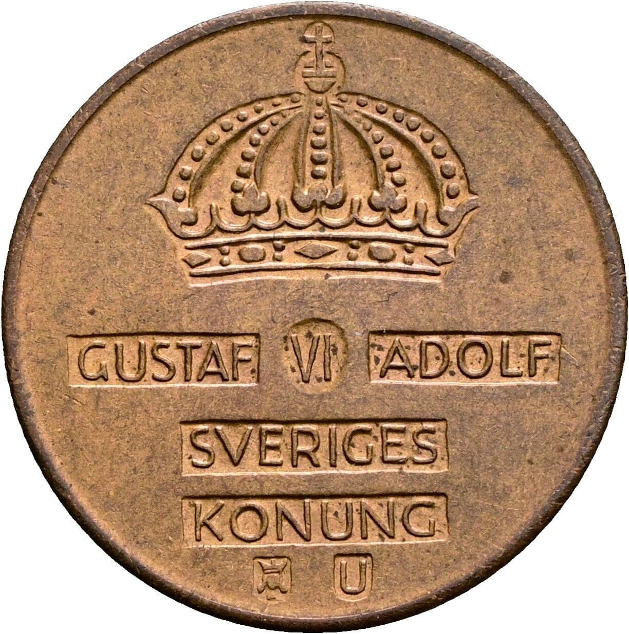 2 Öre Gustav VI. Adolf (1950-1973) 1970 – Rückseite