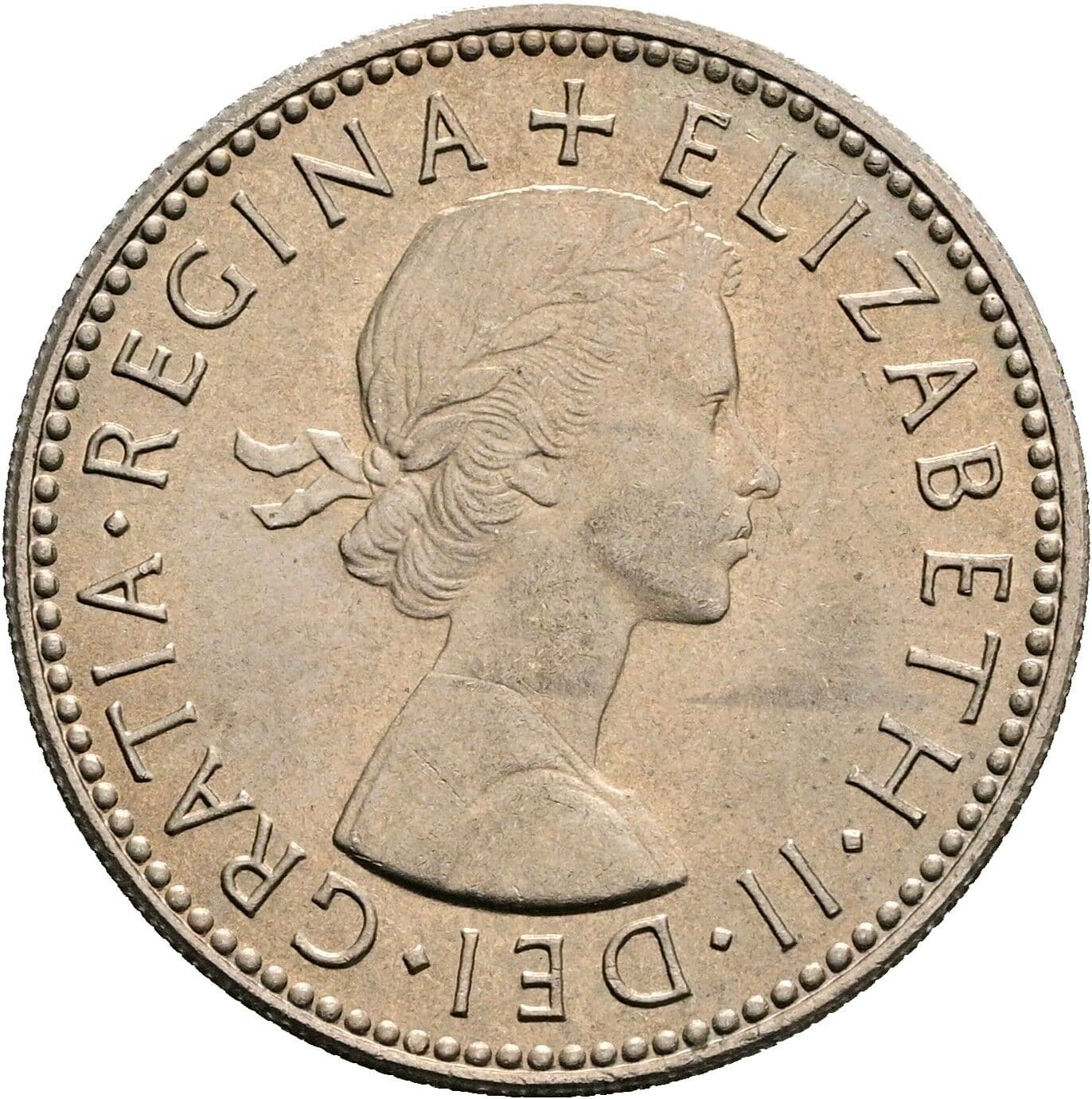 1 Shilling Elisabeth II. 1952-2022 1965 – Vorderseite