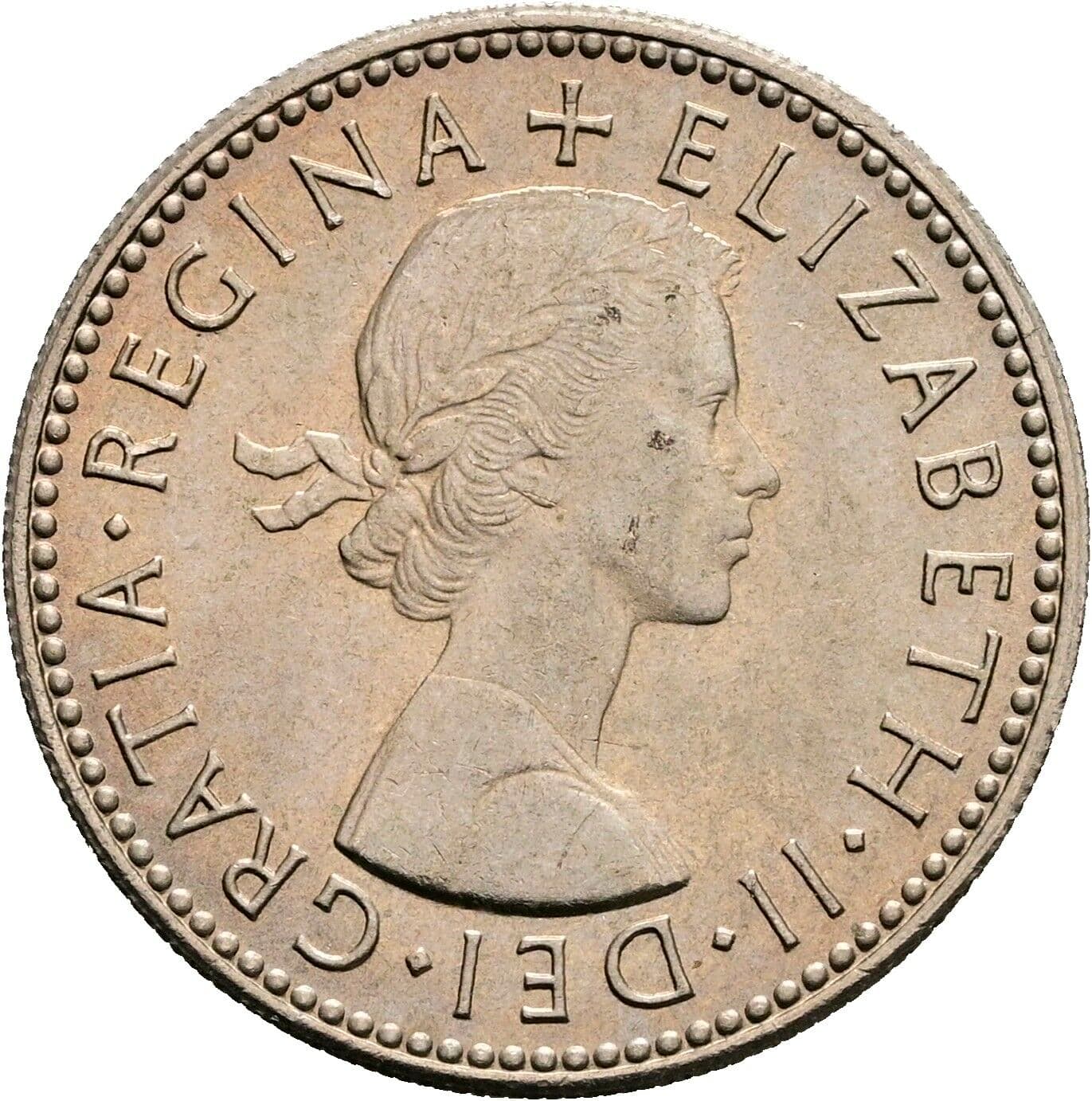 1 Shilling Elisabeth II. 1952-2022 1965 – Vorderseite