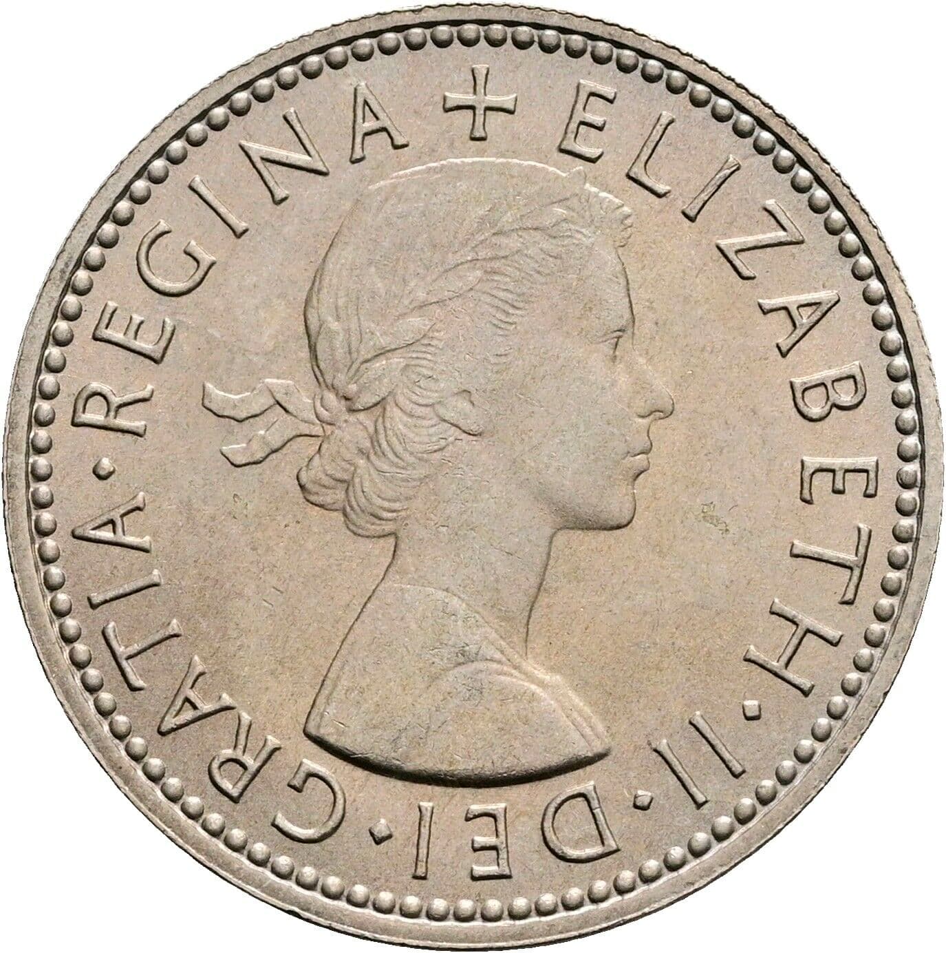 1 Shilling Elisabeth II. 1952-2022 1965 – Vorderseite
