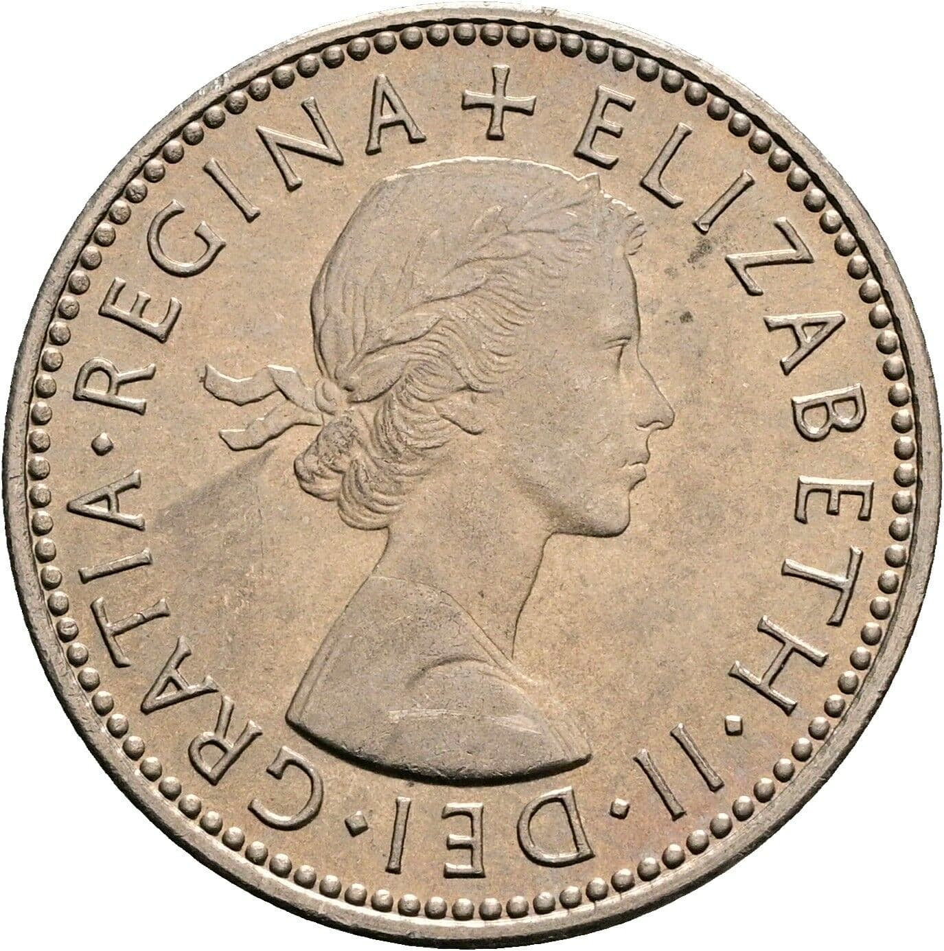 1 Shilling Elisabeth II. 1952-2022 1965 – Vorderseite