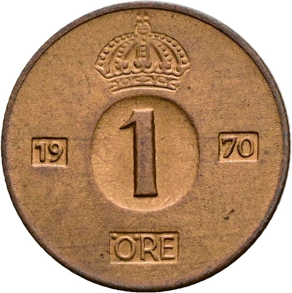 1 Öre 1970 – Vorderseite