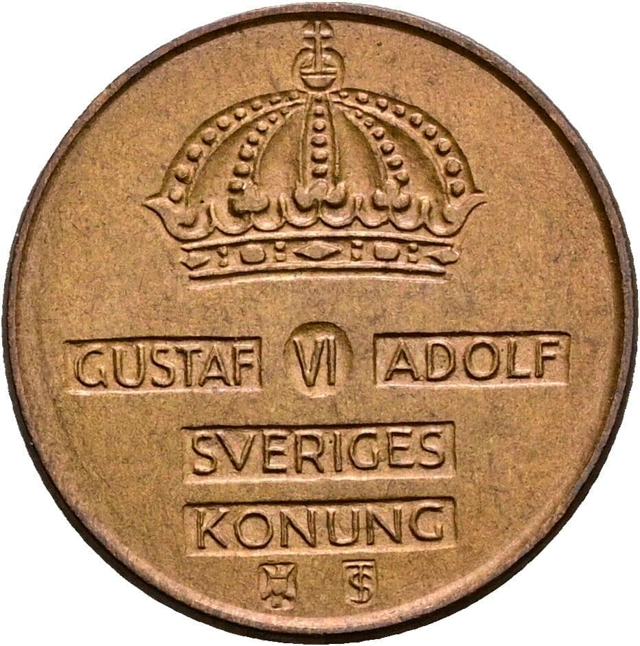 1 Öre Gustaf VI Adolf (1950-1973) 1959 – Rückseite