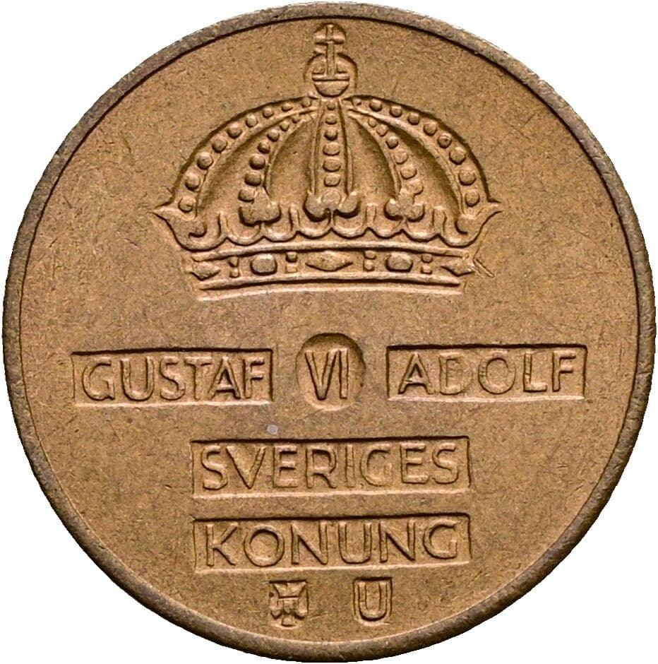 1 Öre Gustav VI. Adolf (1950-1973) 1969 – Rückseite