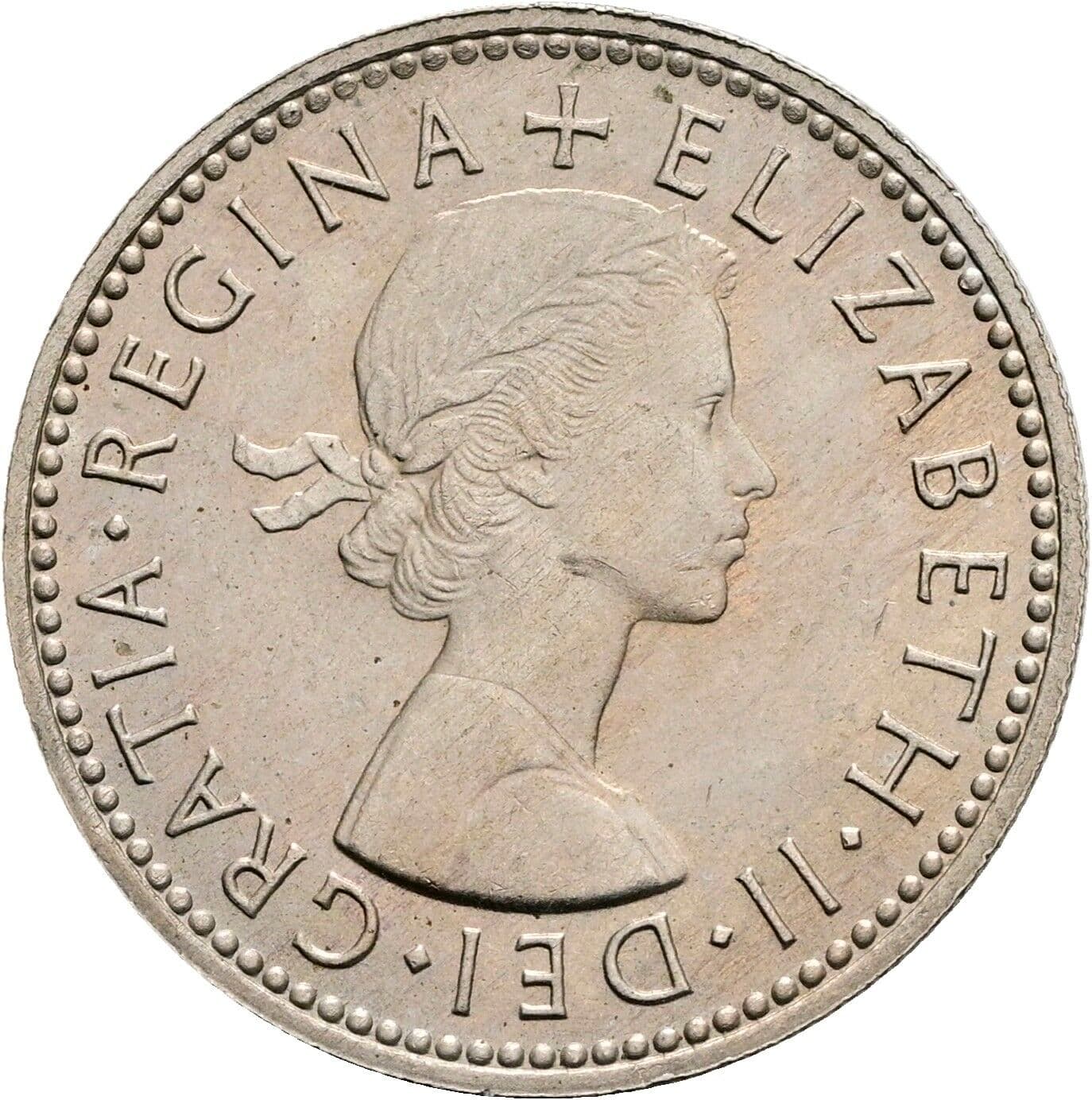 1 Shilling Elisabeth II. 1952-2022 1965 – Vorderseite