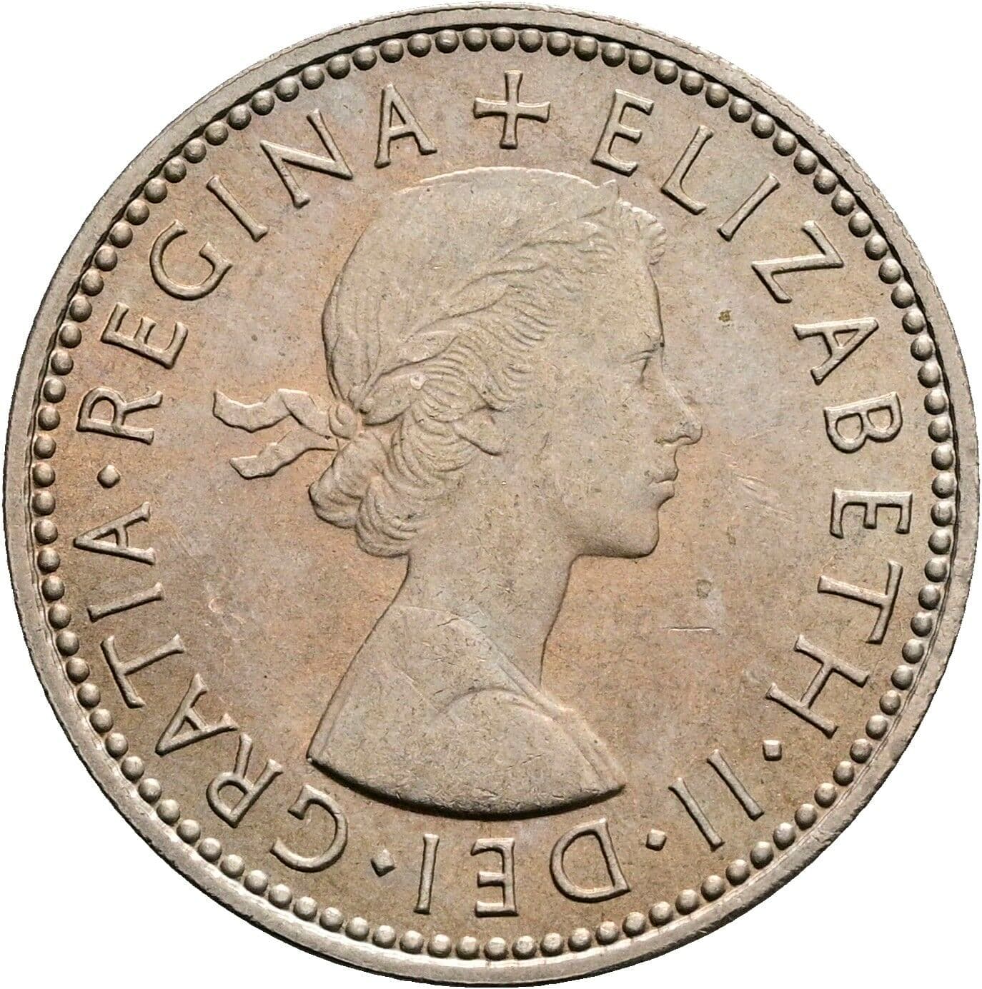 1 Shilling Elisabeth II. 1952-2022 1965 – Vorderseite