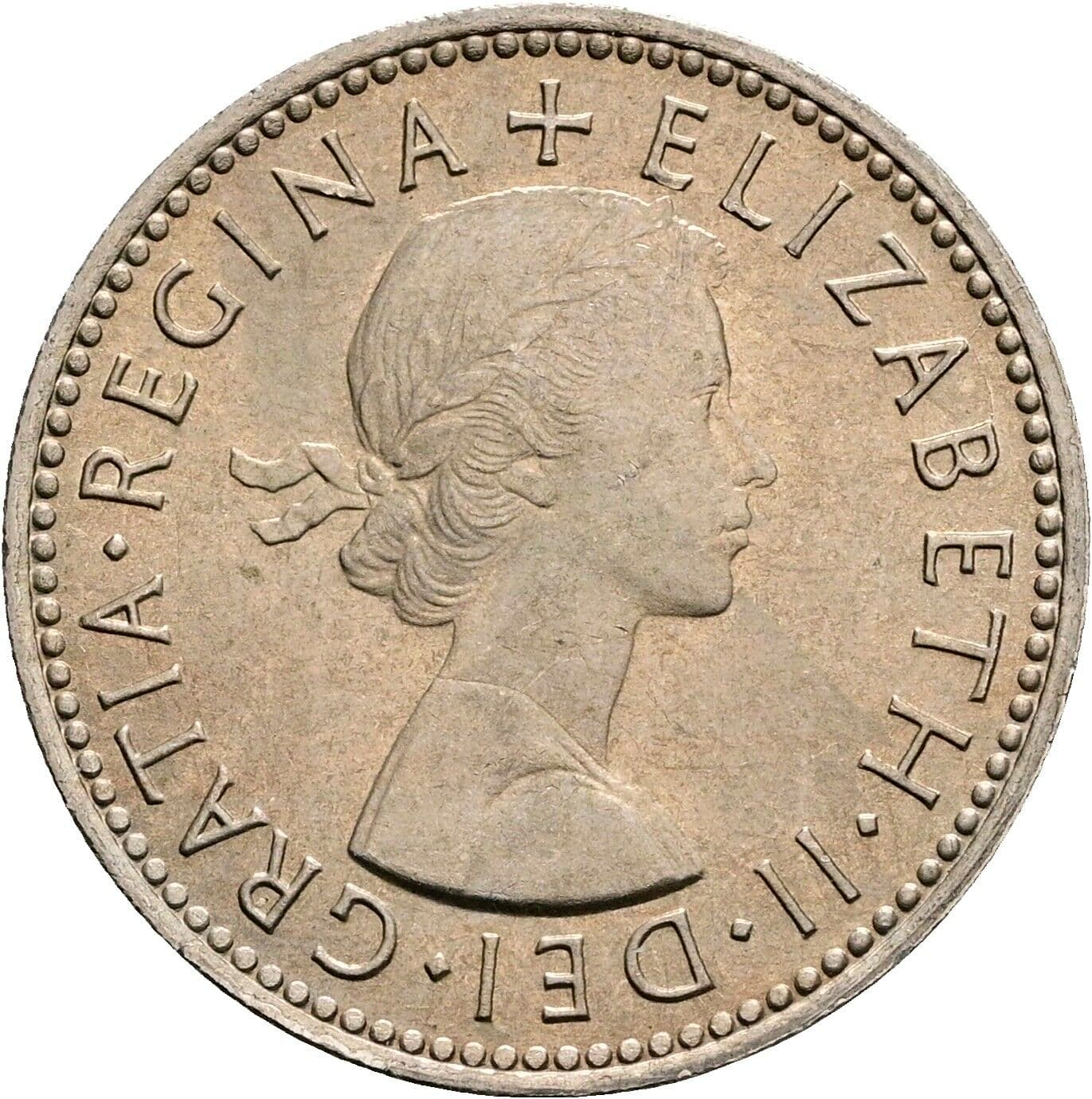 1 Shilling Elisabeth II. 1952-2022 1965 – Vorderseite