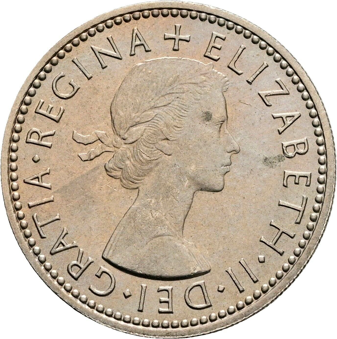1 Shilling Elisabeth II. 1952-2022 1965 – Vorderseite