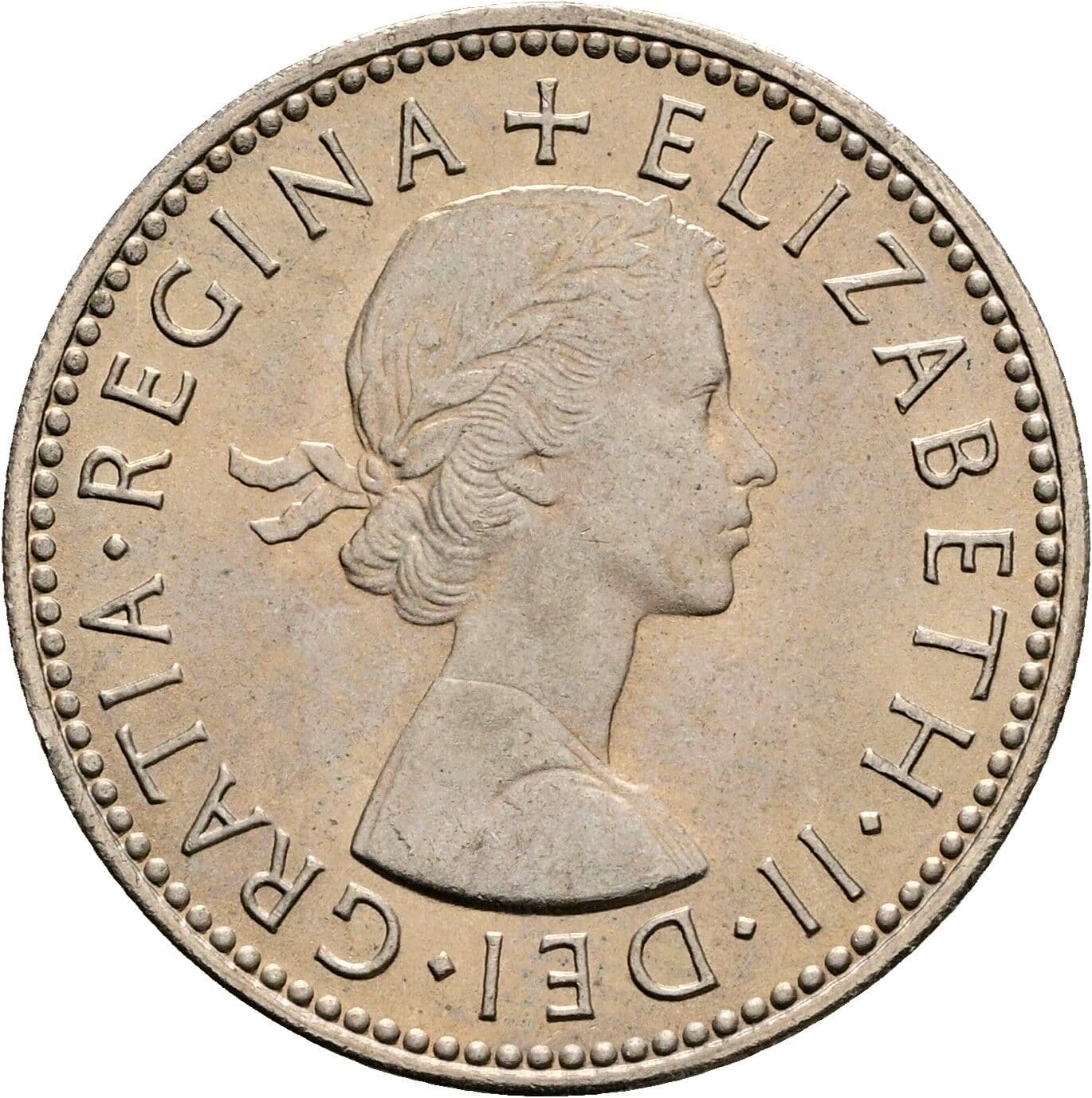 1 Shilling Elisabeth II. 1952-2022 1965 – Vorderseite