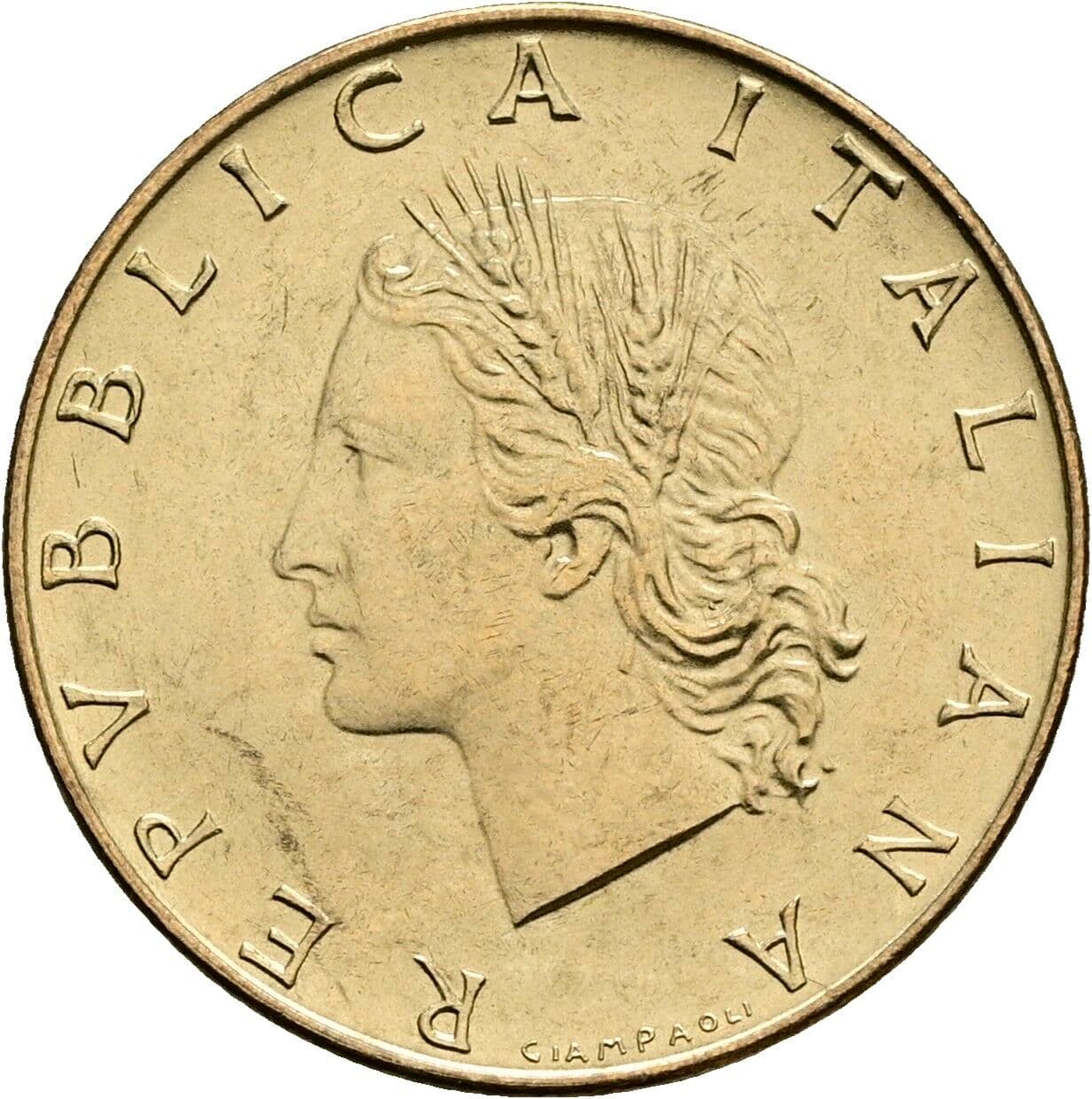 20 Lire 1990 – Vorderseite