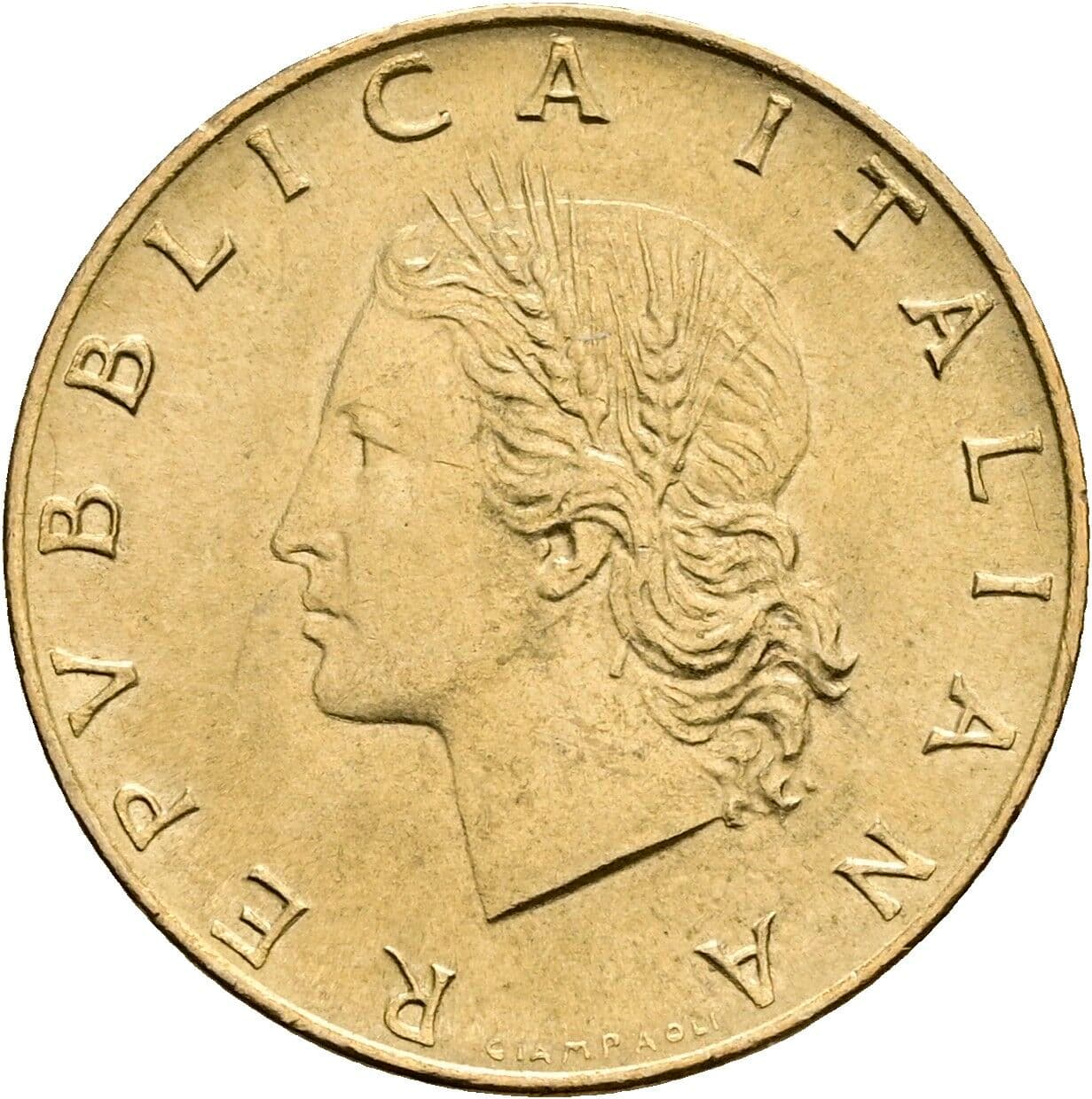 20 Lire 1980 – Vorderseite