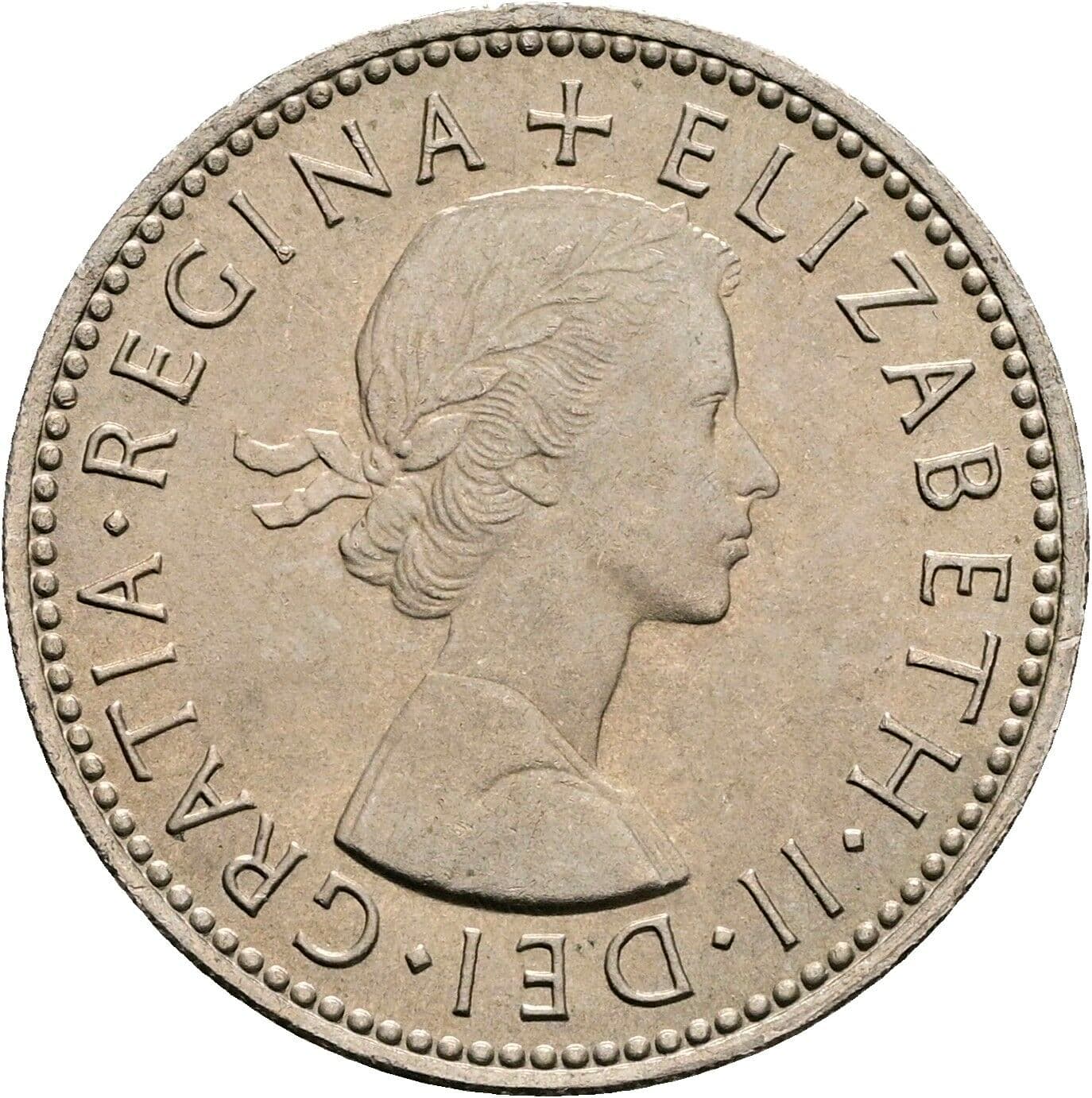 1 Shilling Elisabeth II. 1952-2022 1965 – Vorderseite